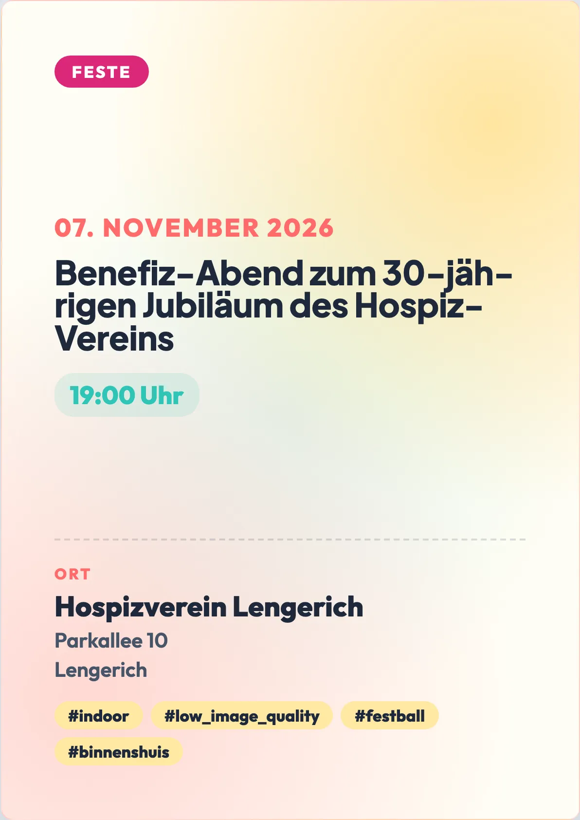 Veranstaltungsflyer