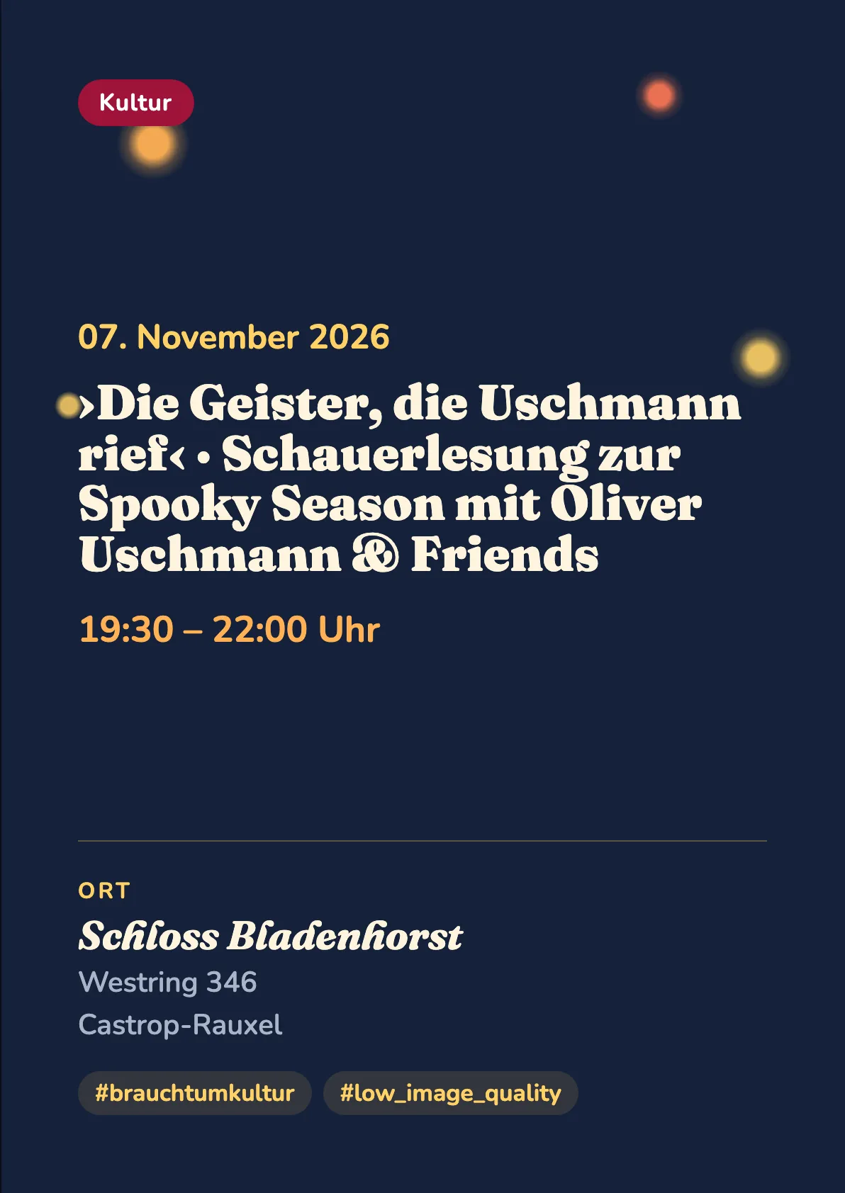 Veranstaltungsflyer
