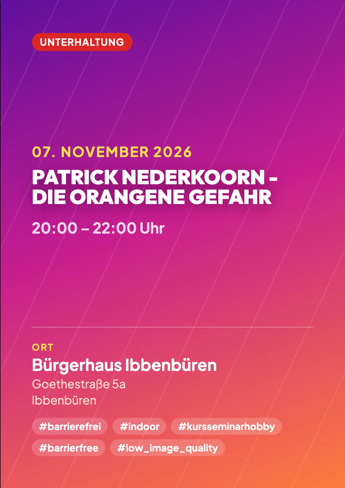 Veranstaltungsflyer