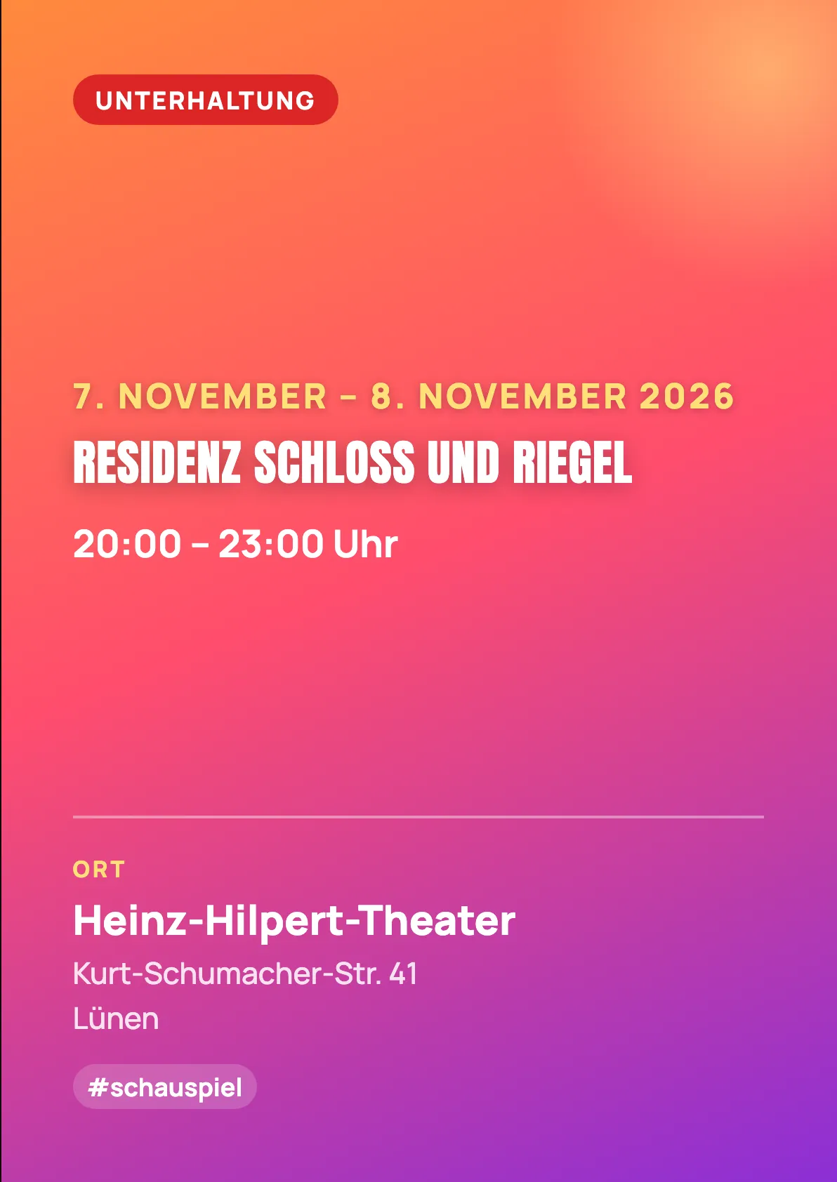 Veranstaltungsflyer