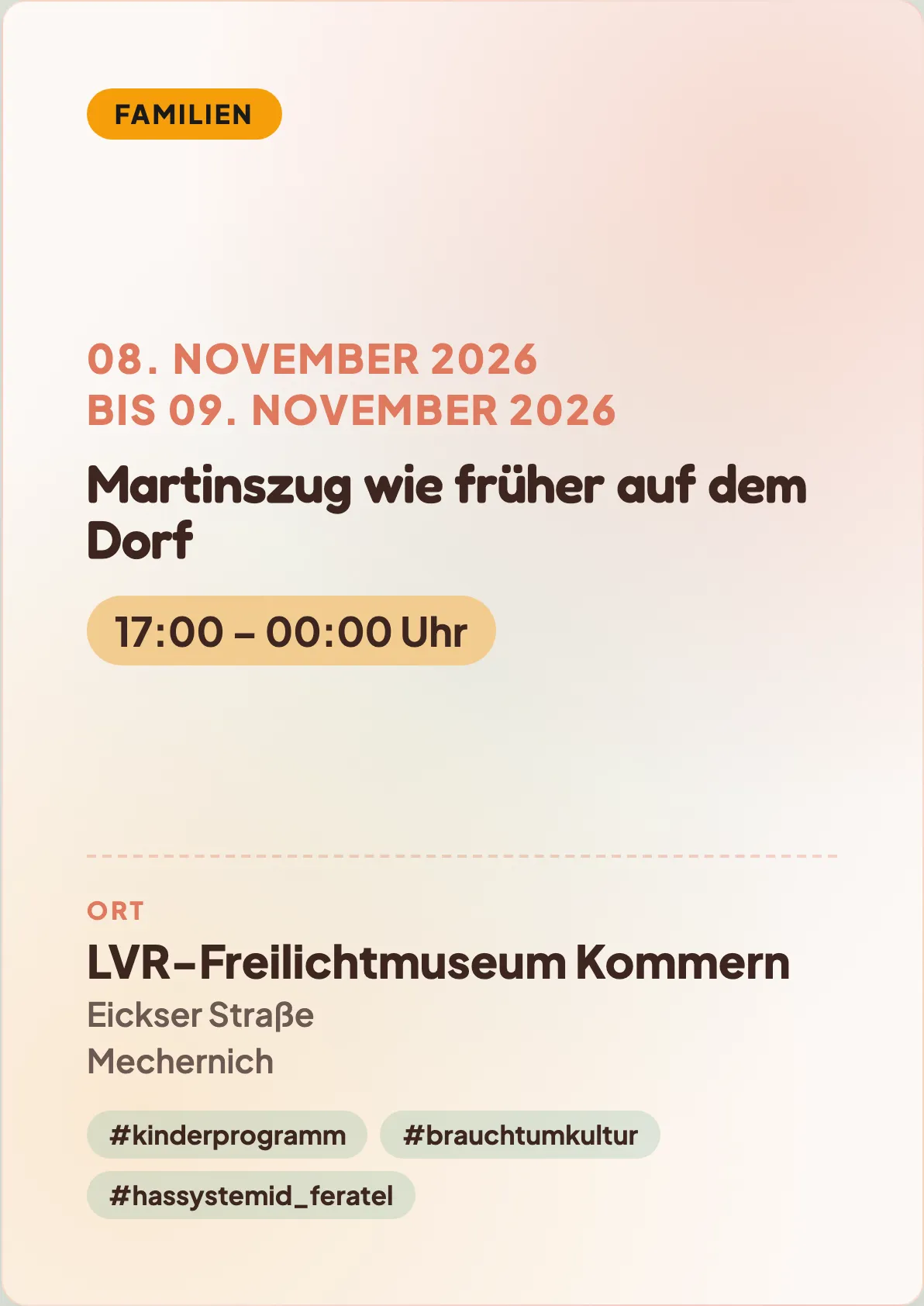 Veranstaltungsflyer