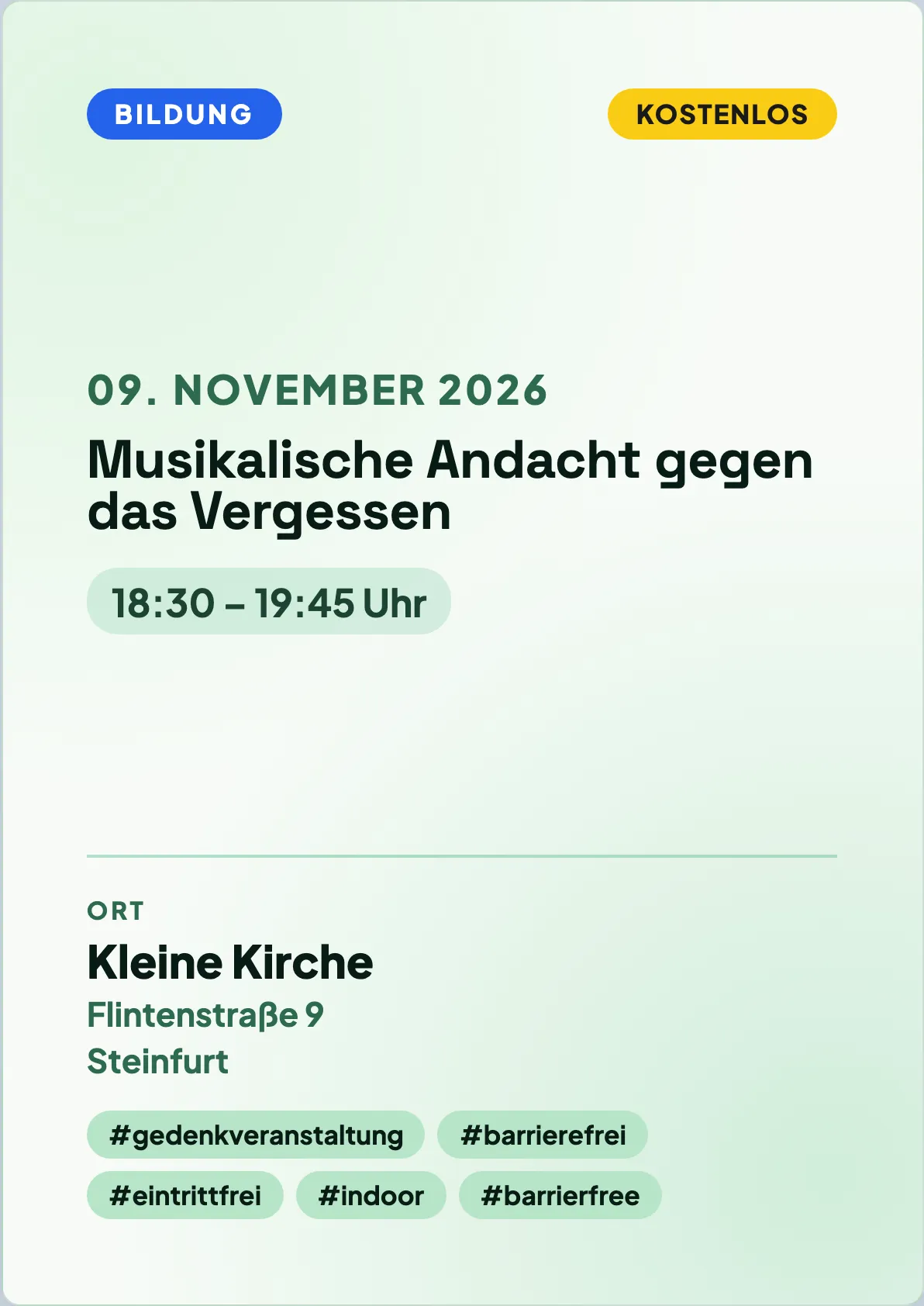 Veranstaltungsflyer
