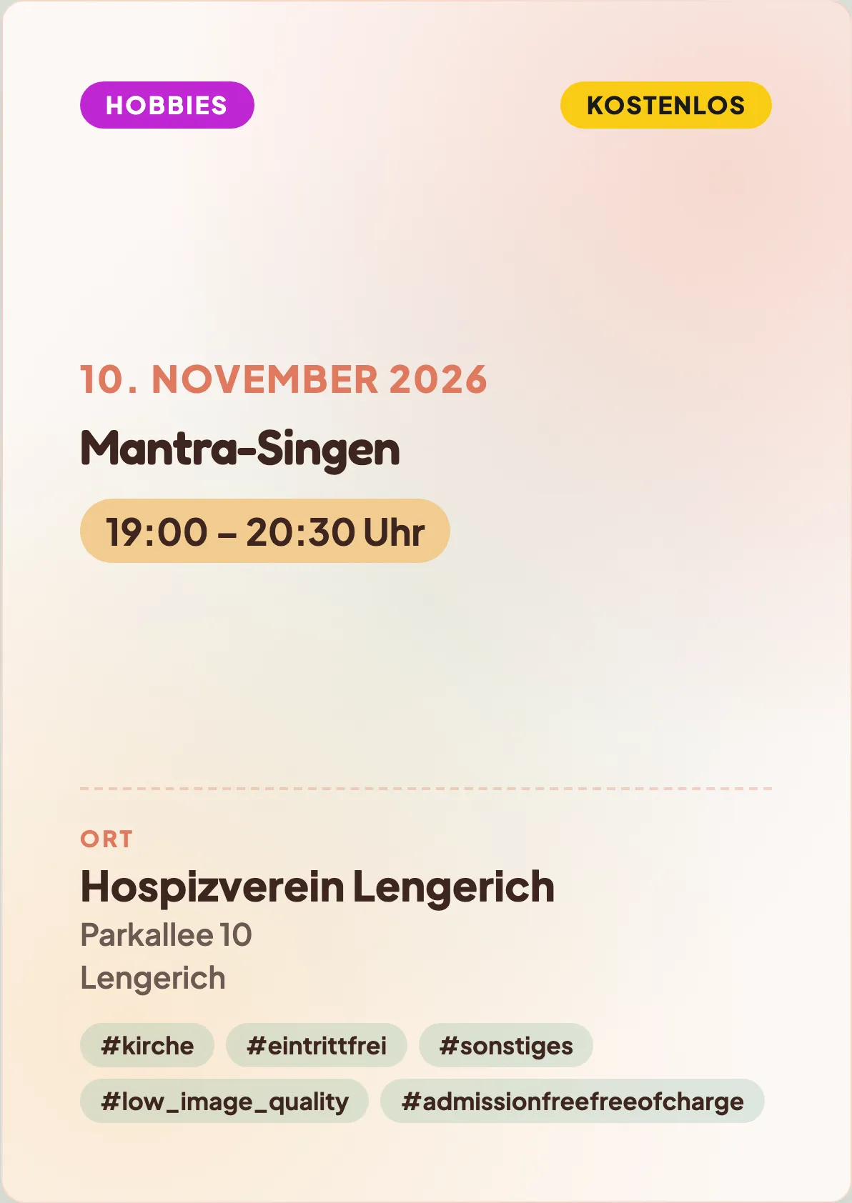Veranstaltungsflyer