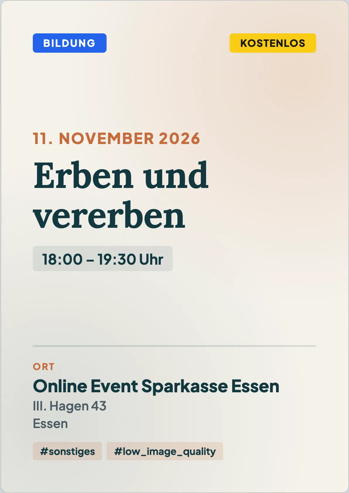 Veranstaltungsflyer