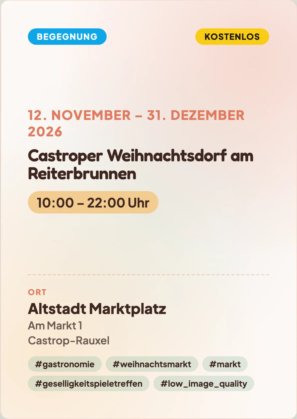 Veranstaltungsflyer