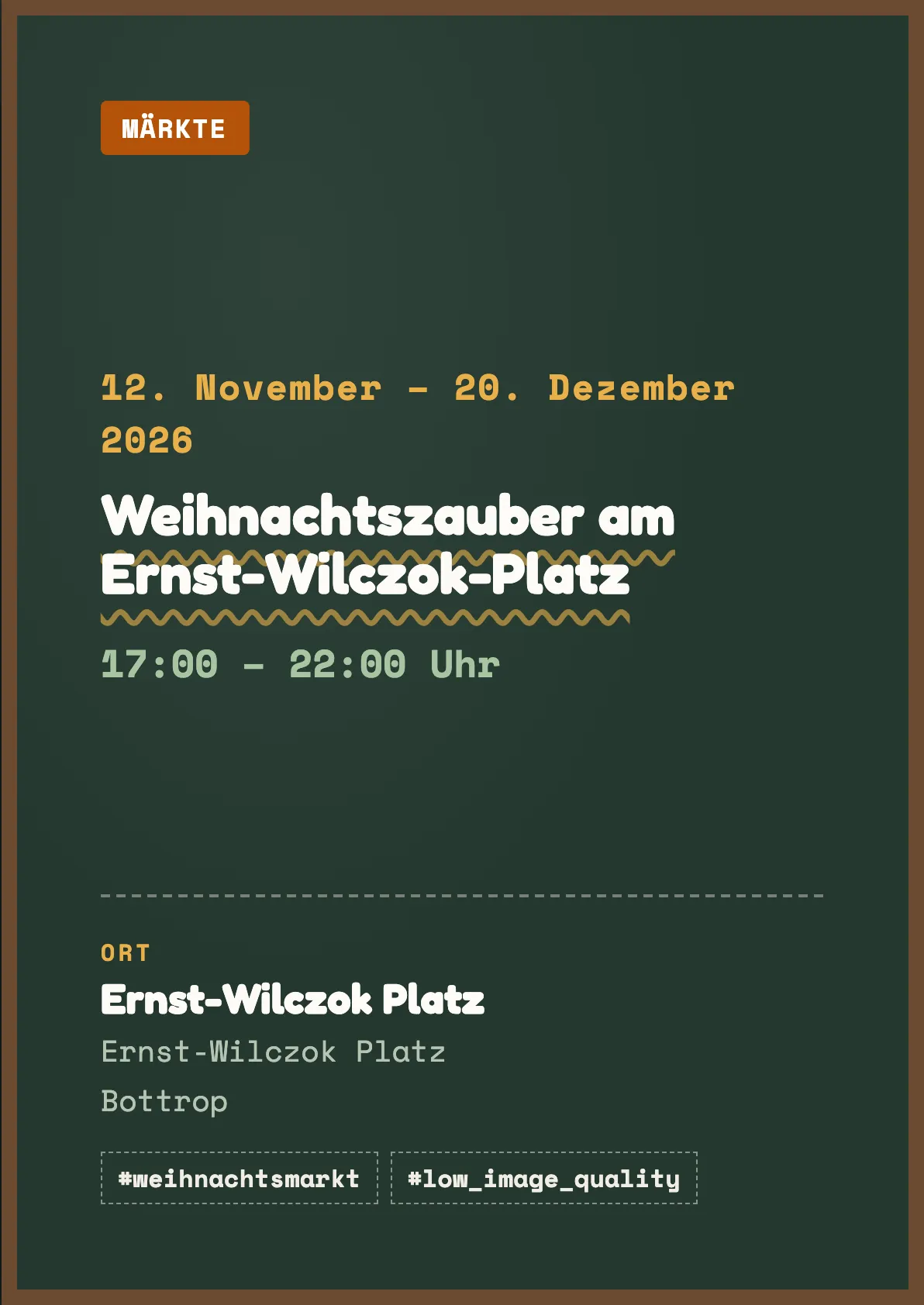 Veranstaltungsflyer