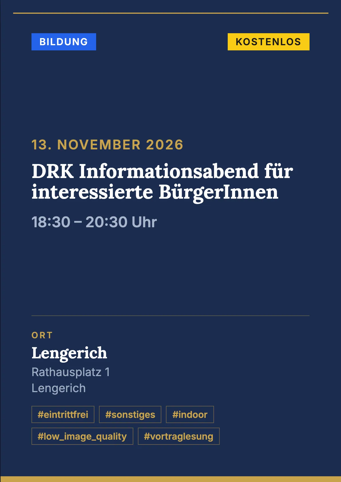 Veranstaltungsflyer