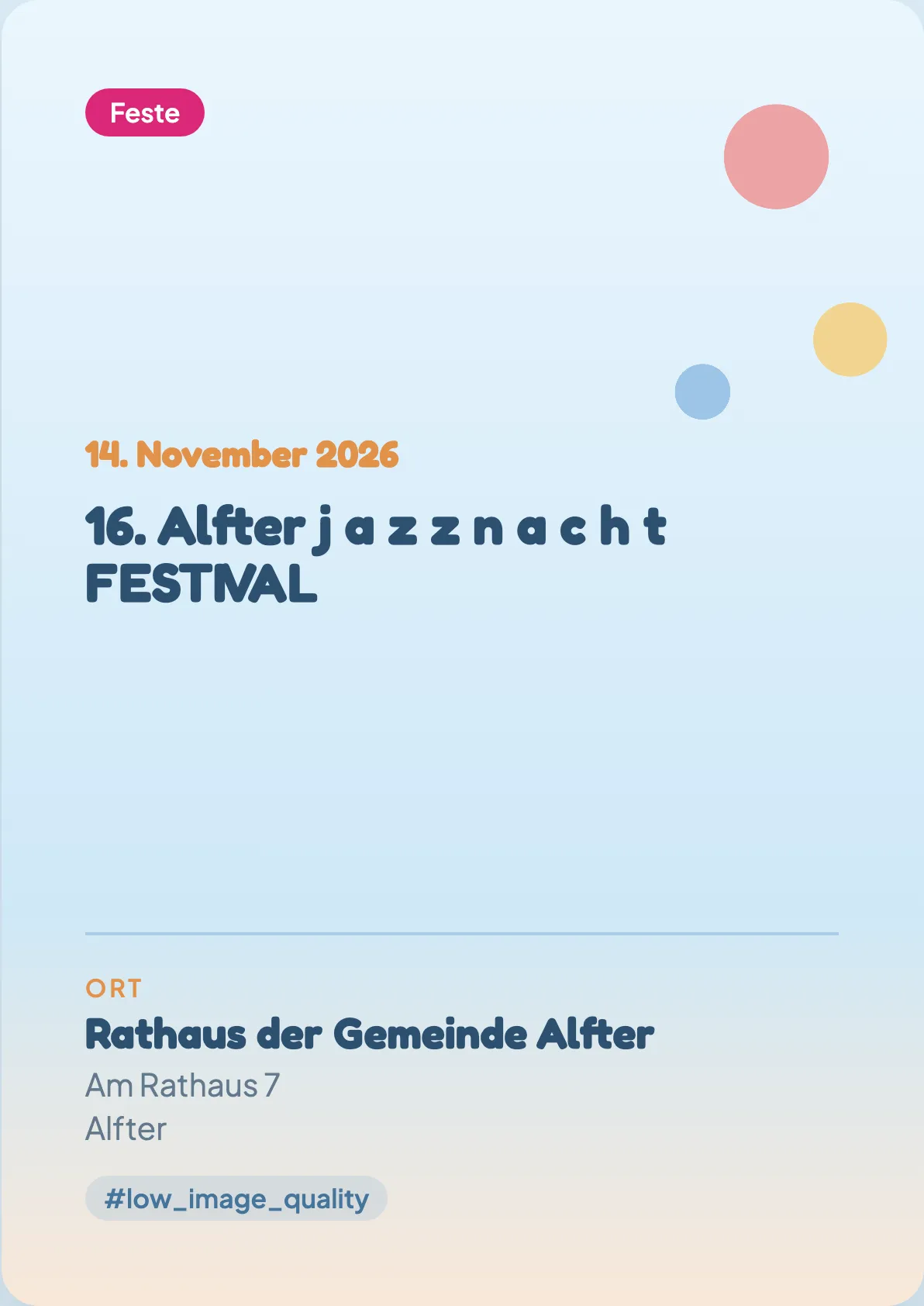 Veranstaltungsflyer
