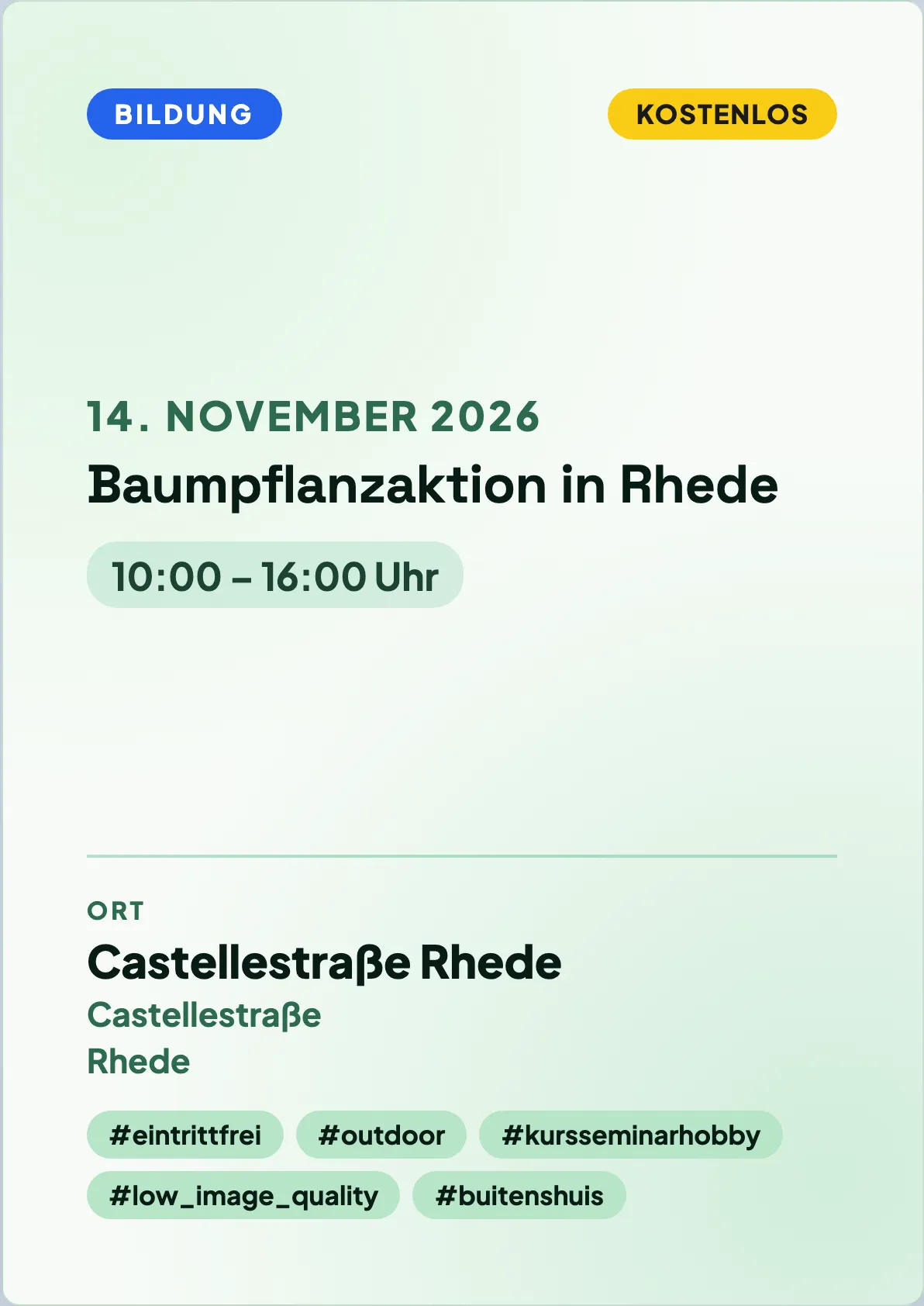 Veranstaltungsflyer