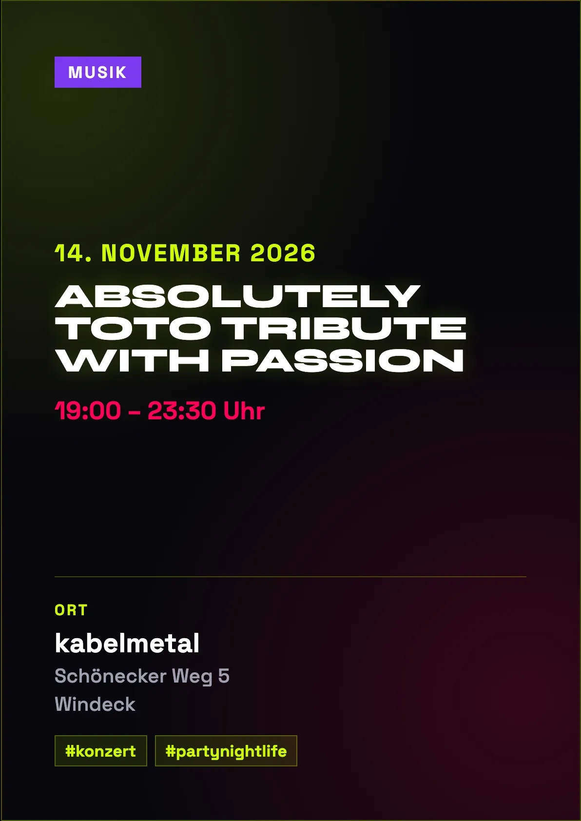Veranstaltungsflyer