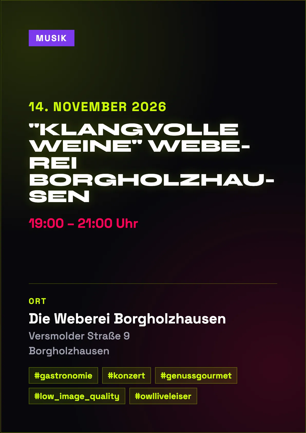 Veranstaltungsflyer