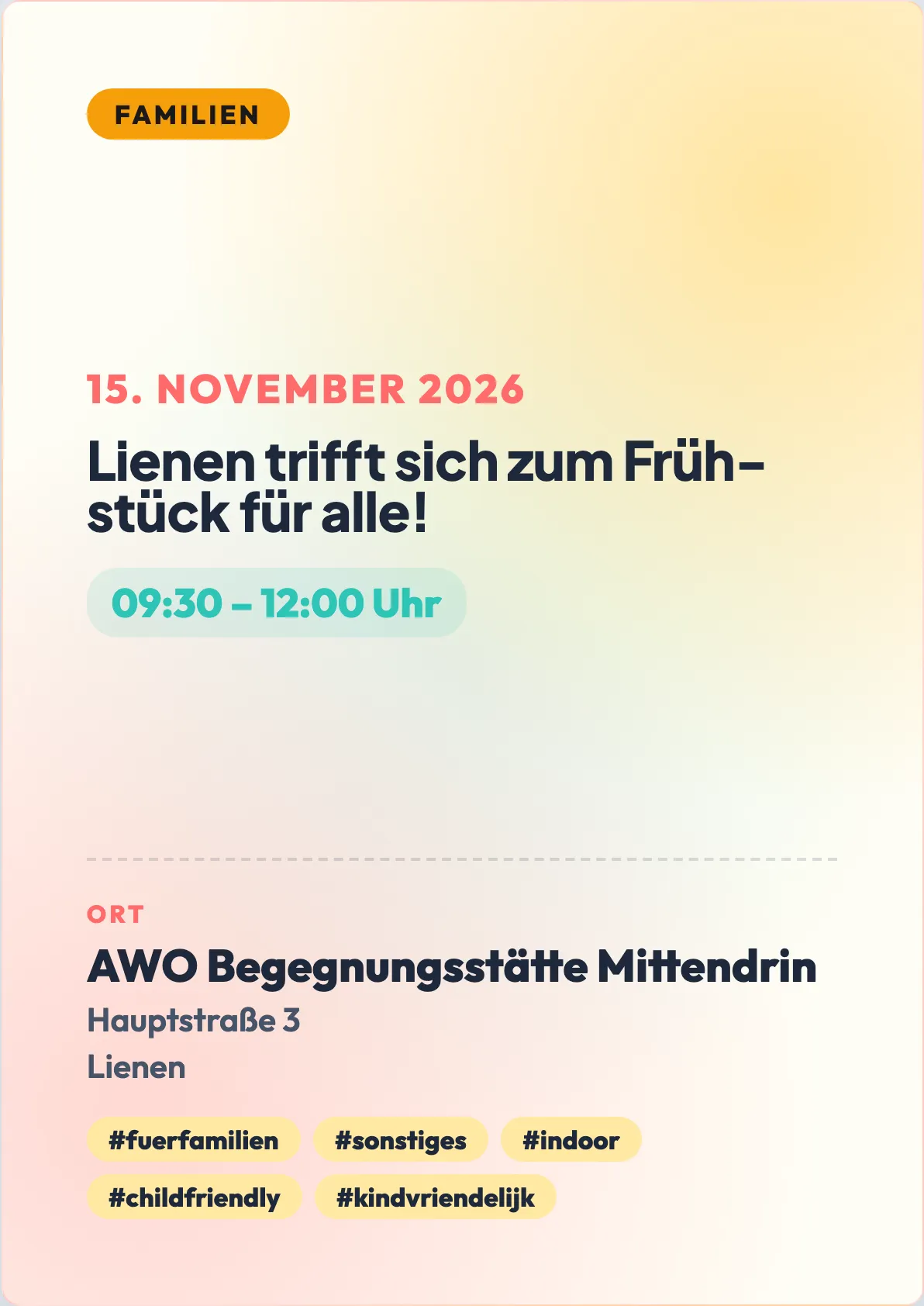 Veranstaltungsflyer