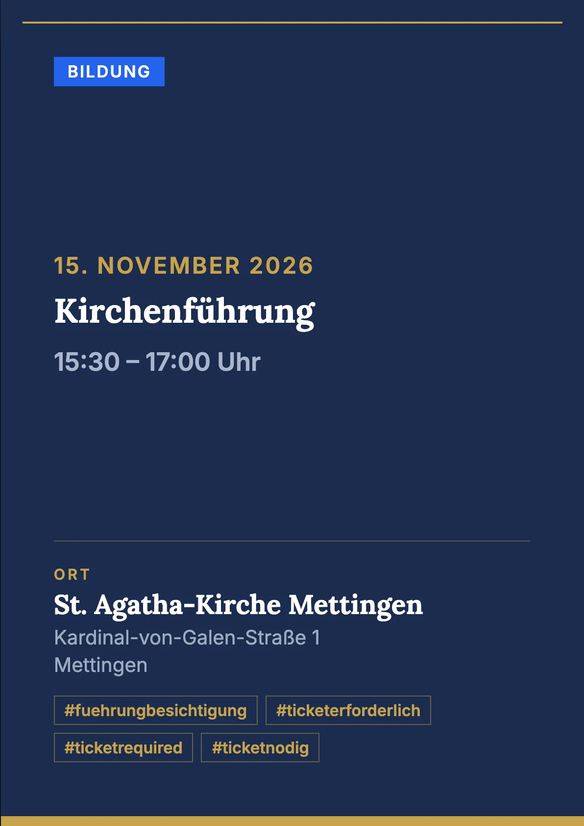 Veranstaltungsflyer