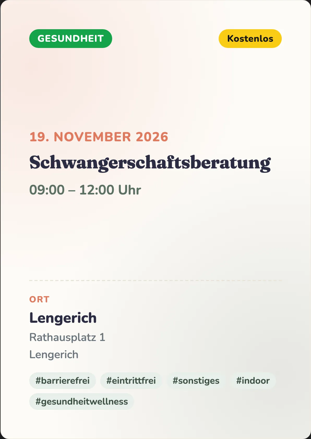 Veranstaltungsflyer