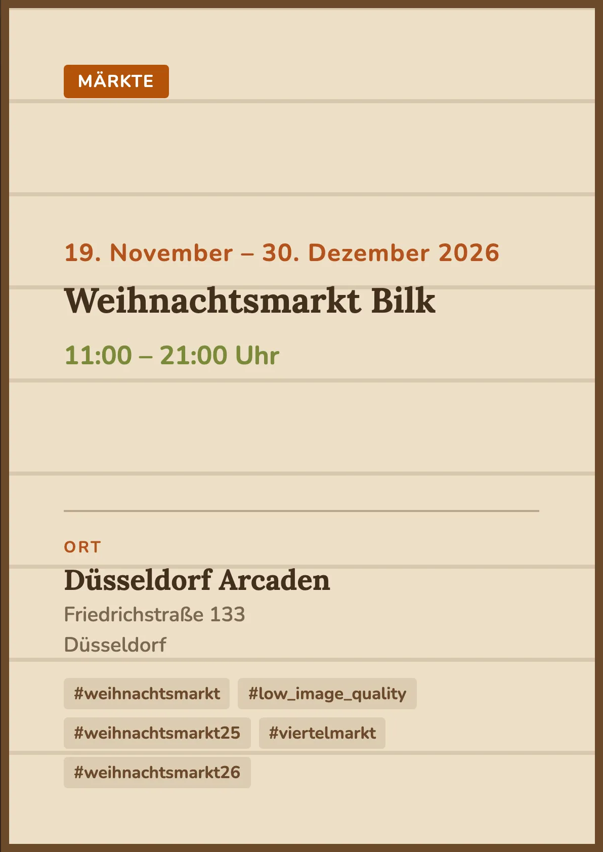 Veranstaltungsflyer