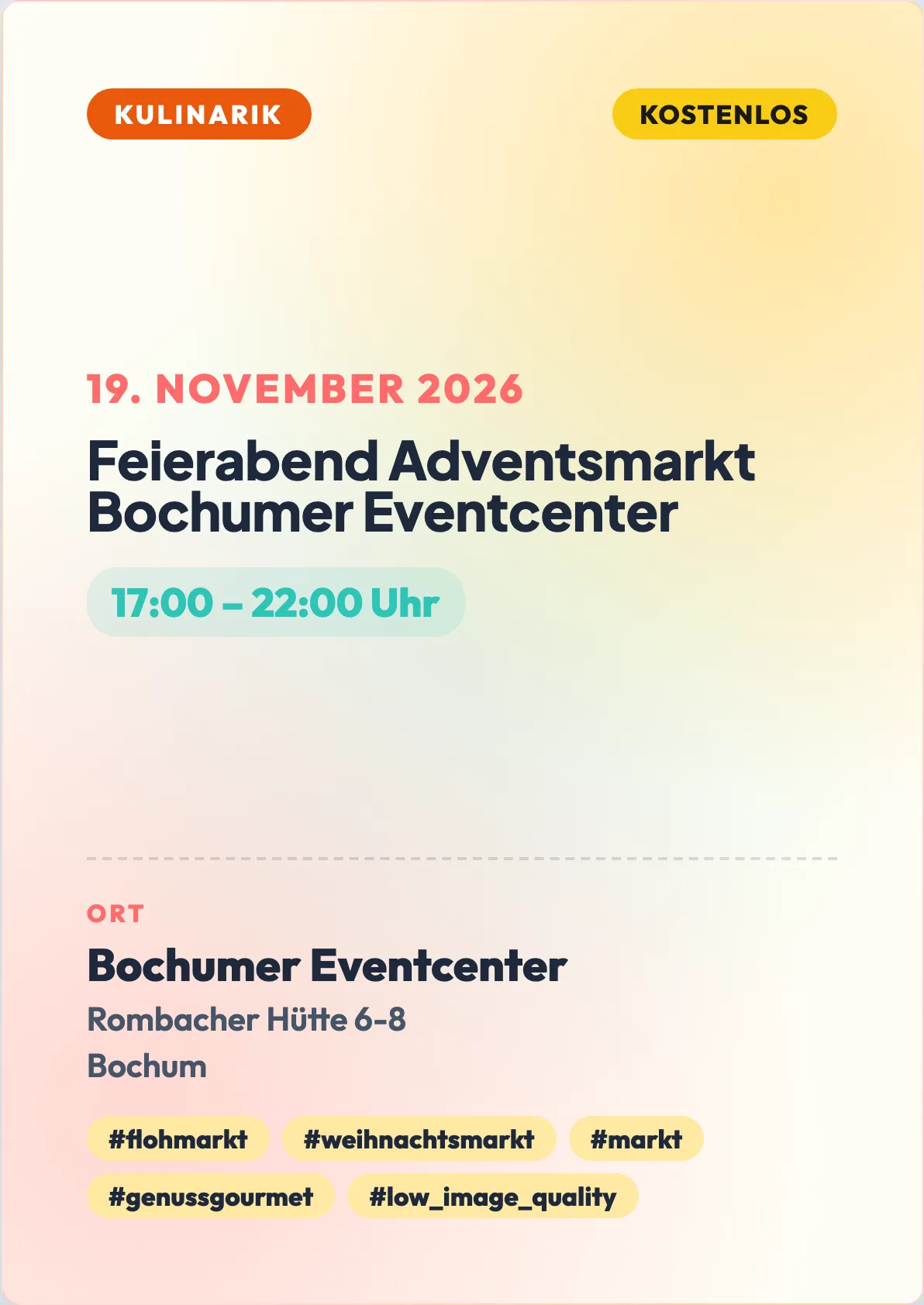 Veranstaltungsflyer
