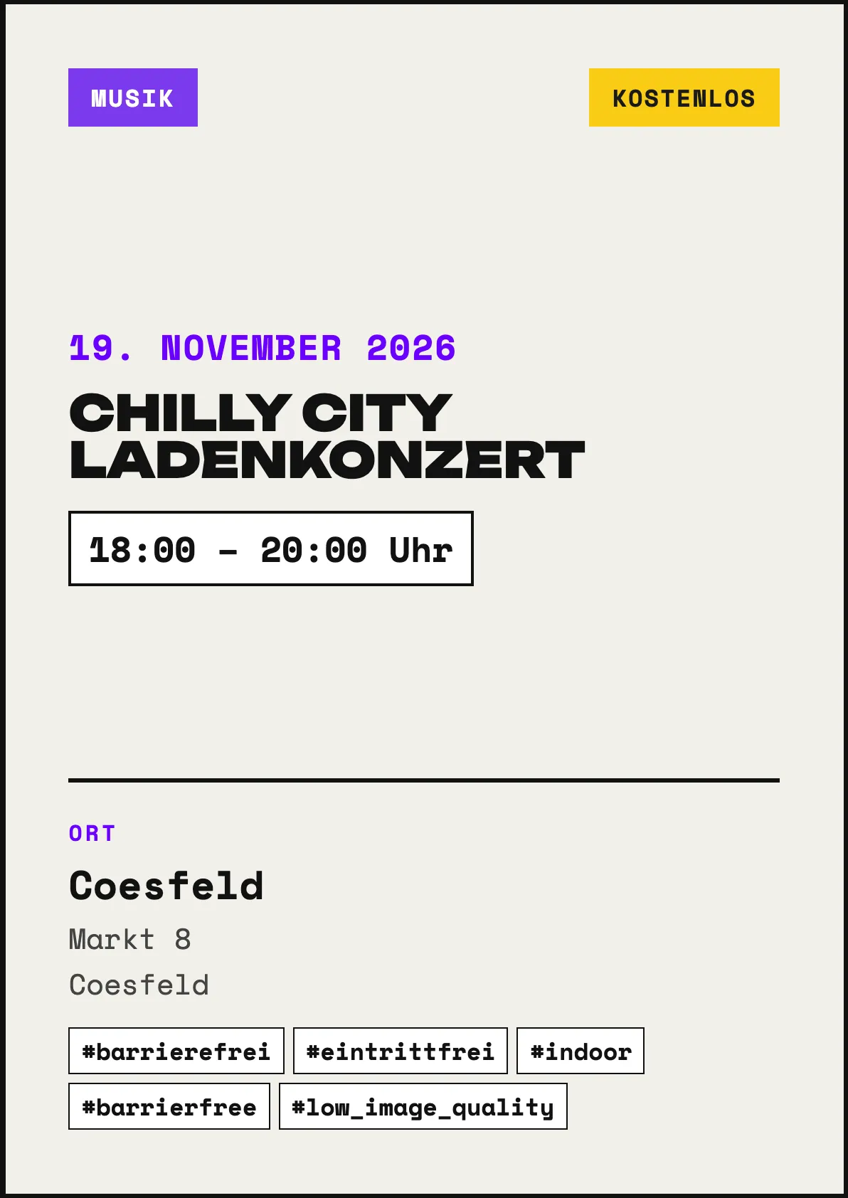 Veranstaltungsflyer