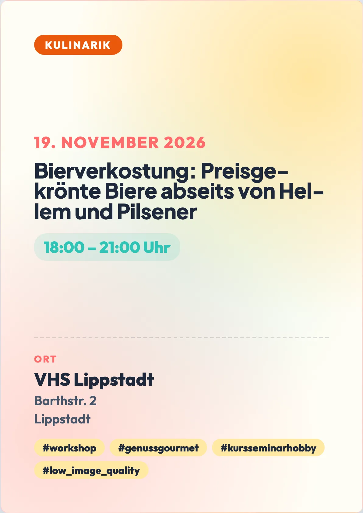 Veranstaltungsflyer