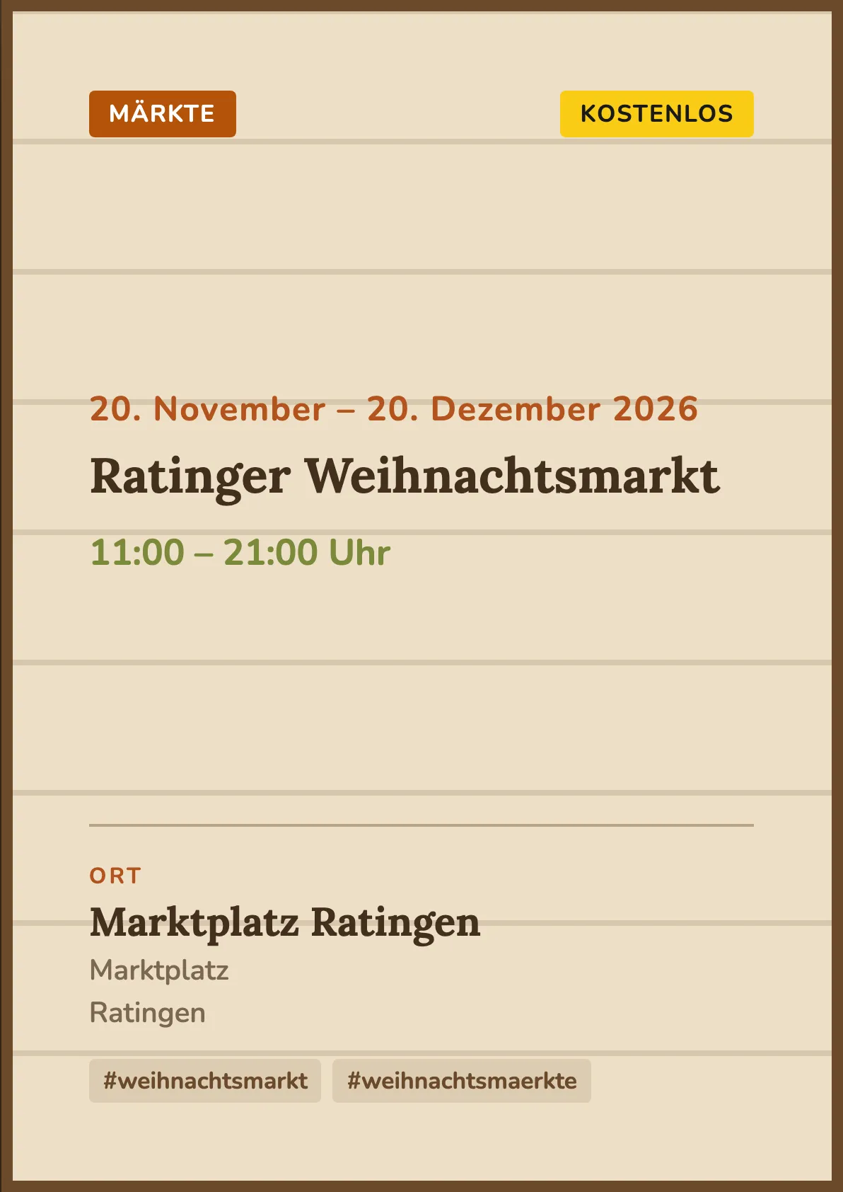 Veranstaltungsflyer