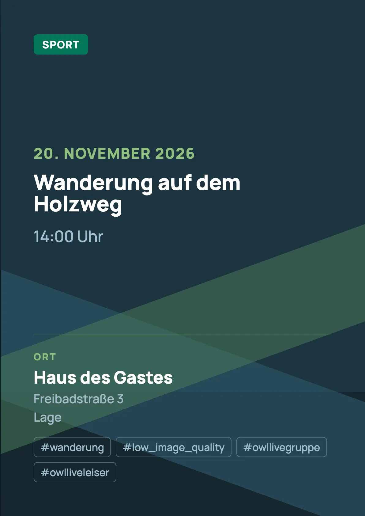 Veranstaltungsflyer