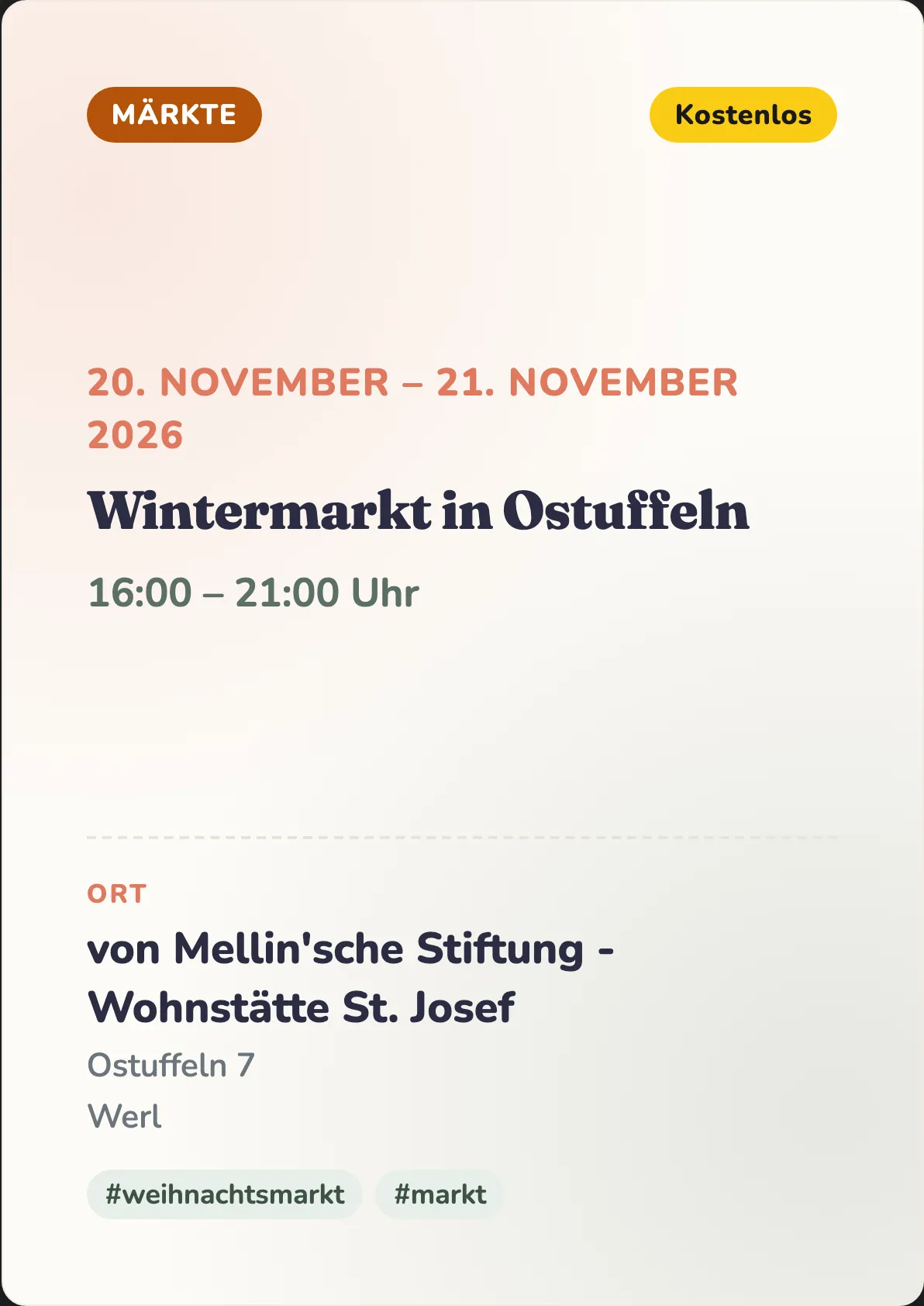 Veranstaltungsflyer