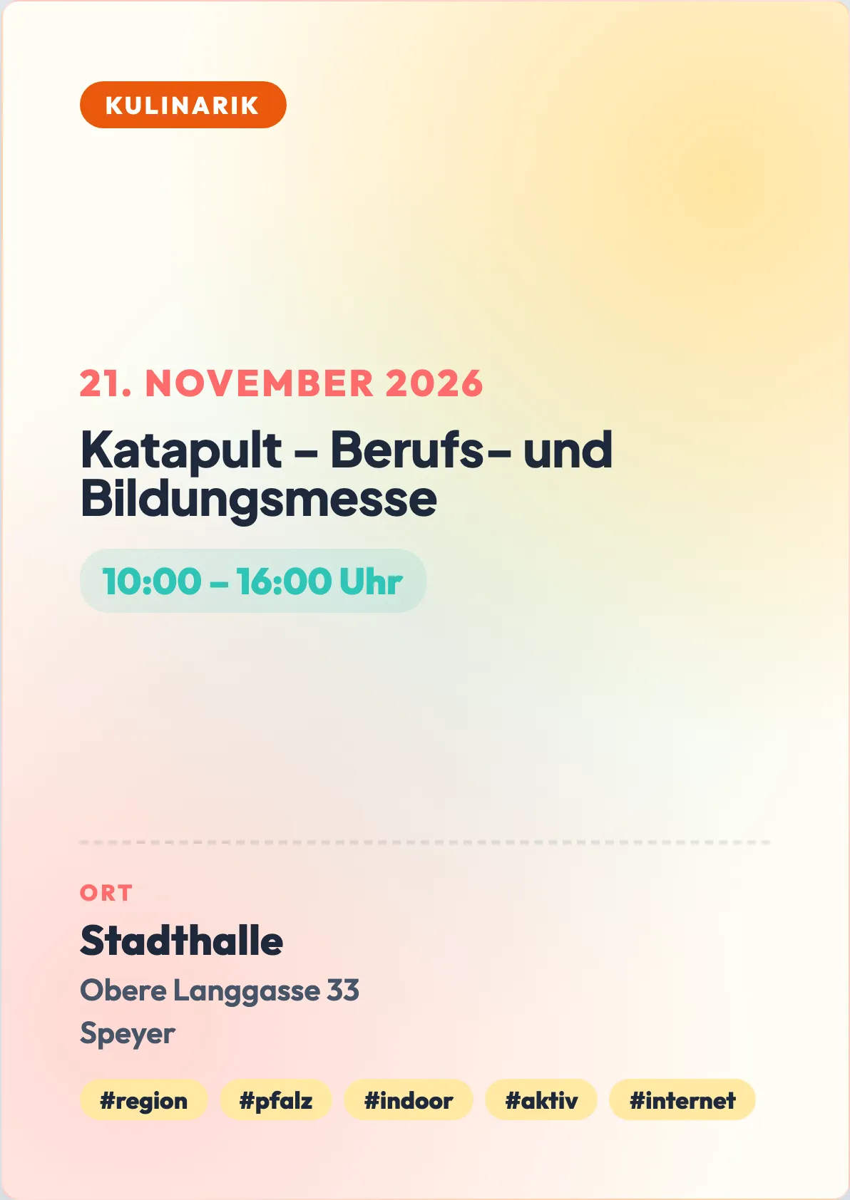 Veranstaltungsflyer