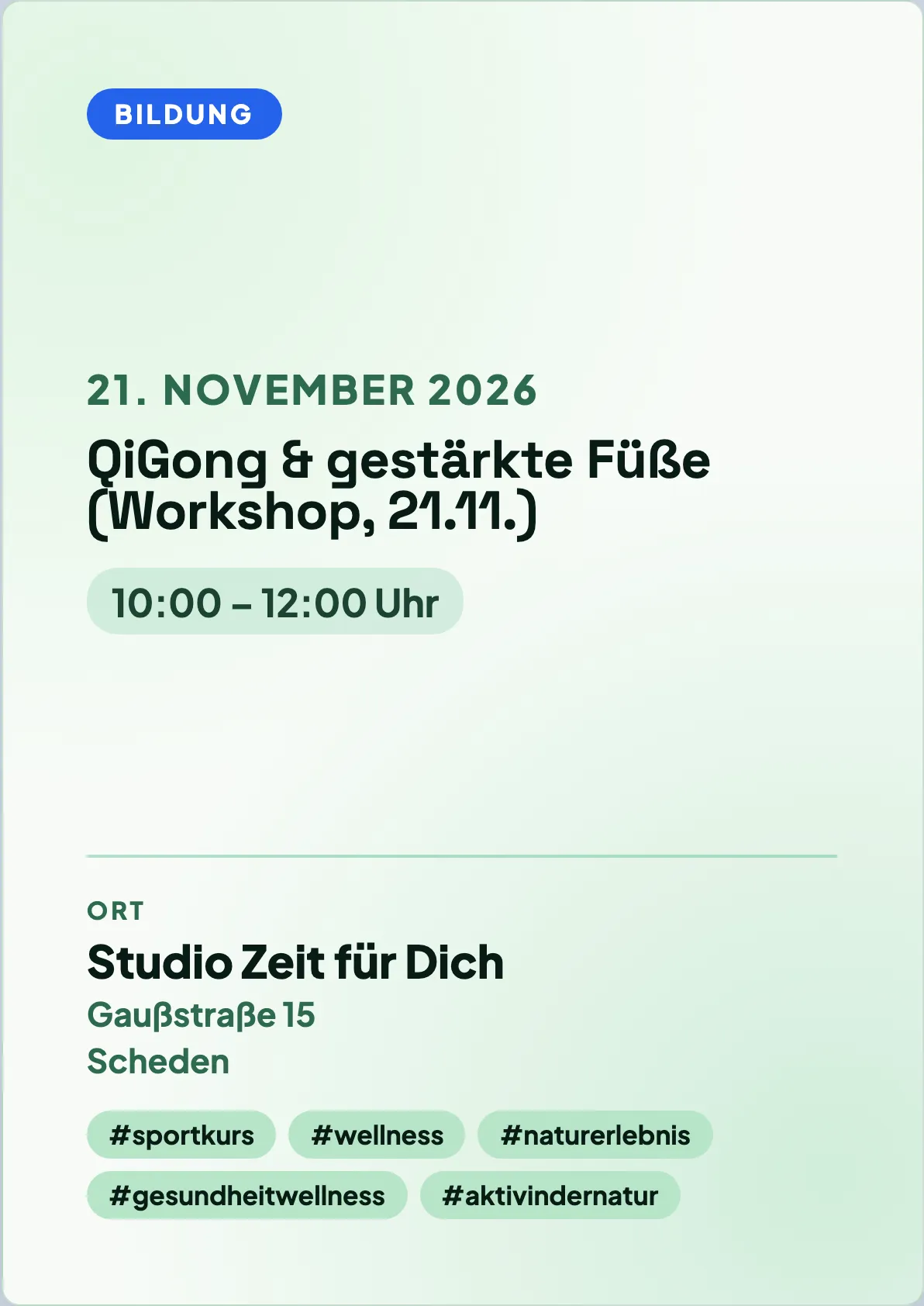 Veranstaltungsflyer