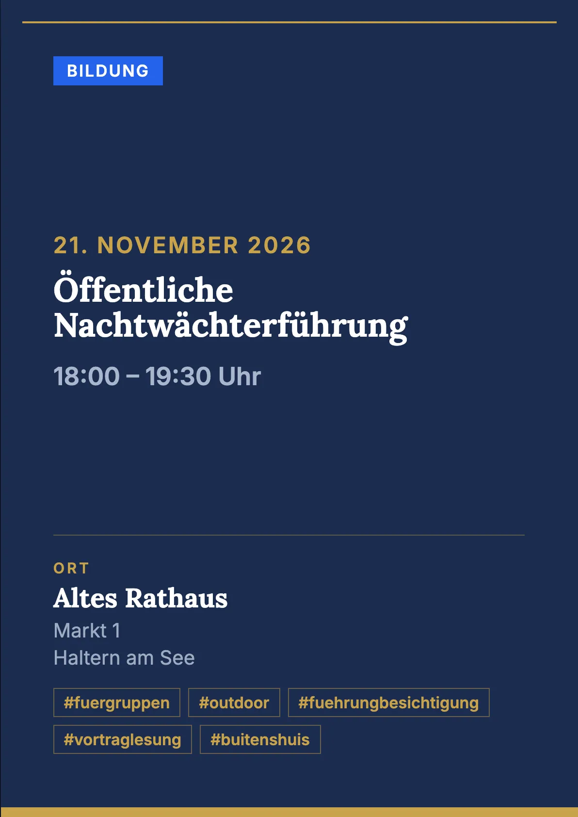 Veranstaltungsflyer