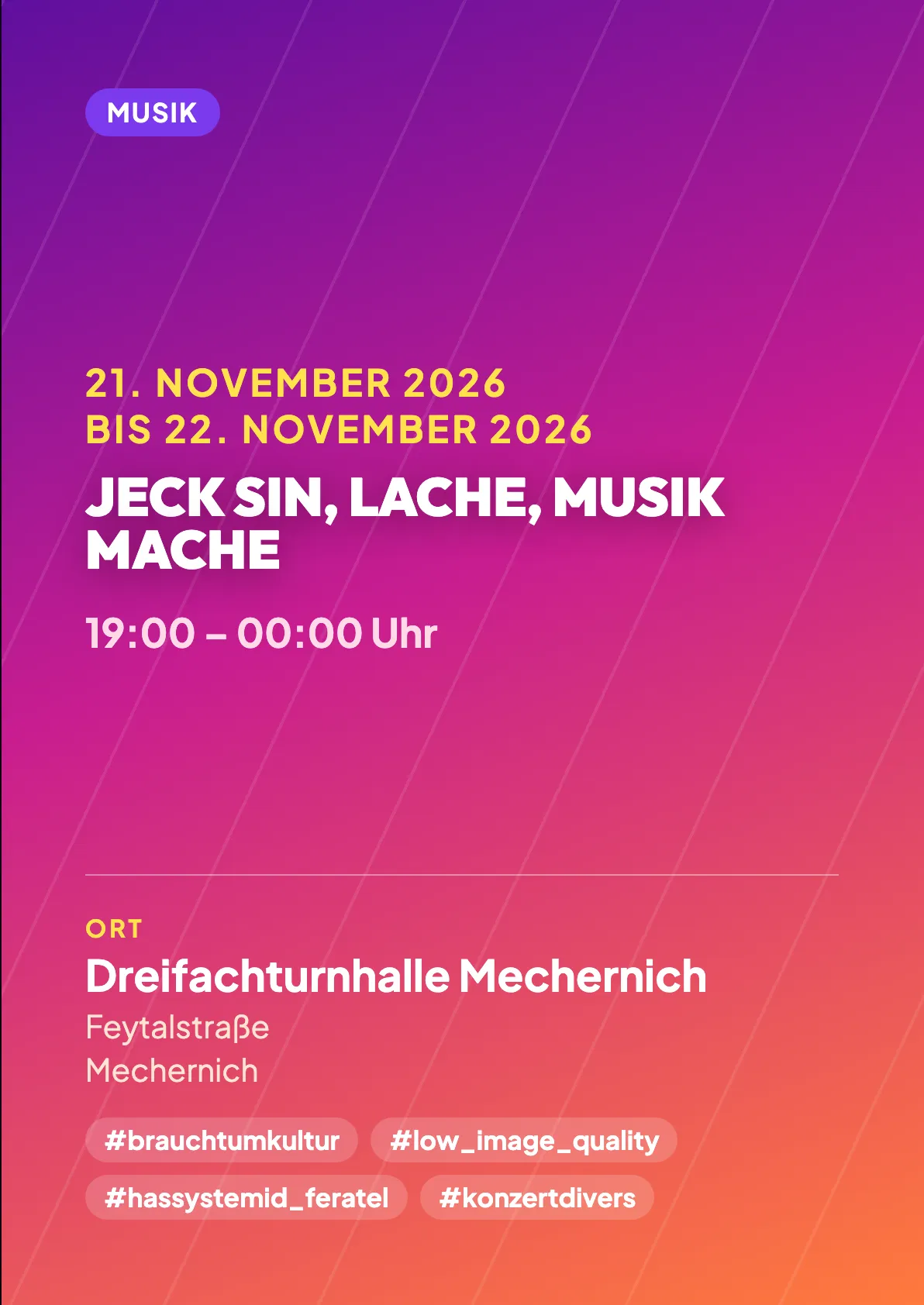 Veranstaltungsflyer