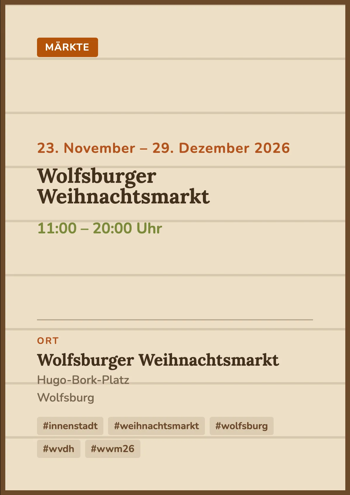 Veranstaltungsflyer