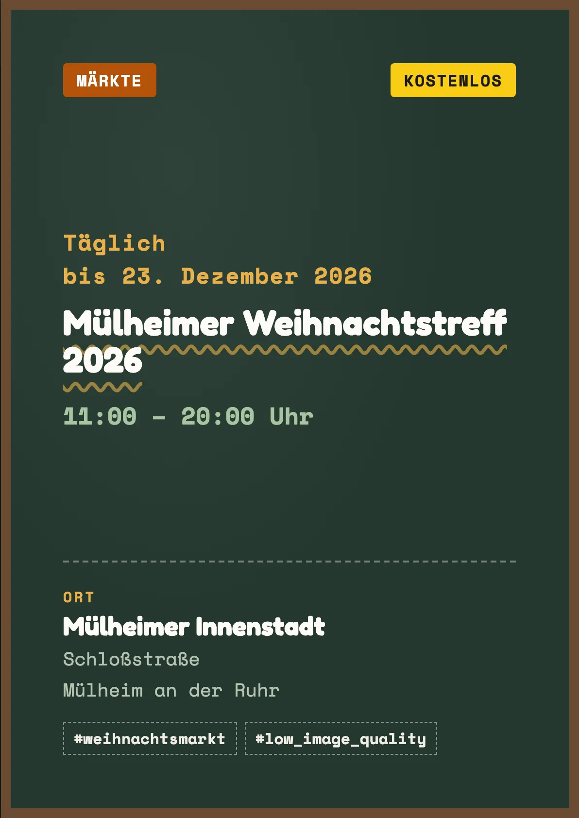 Veranstaltungsflyer