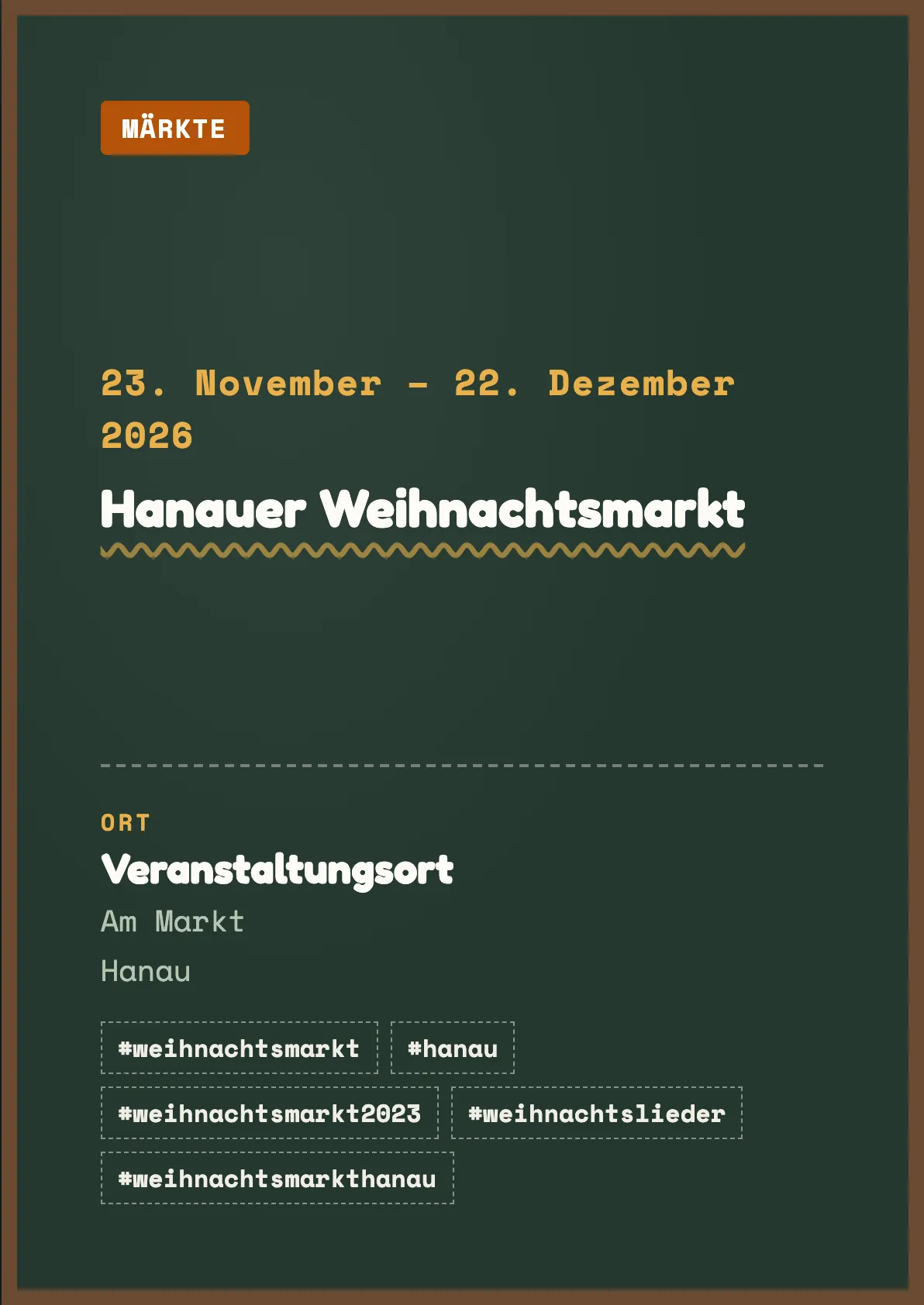 Veranstaltungsflyer