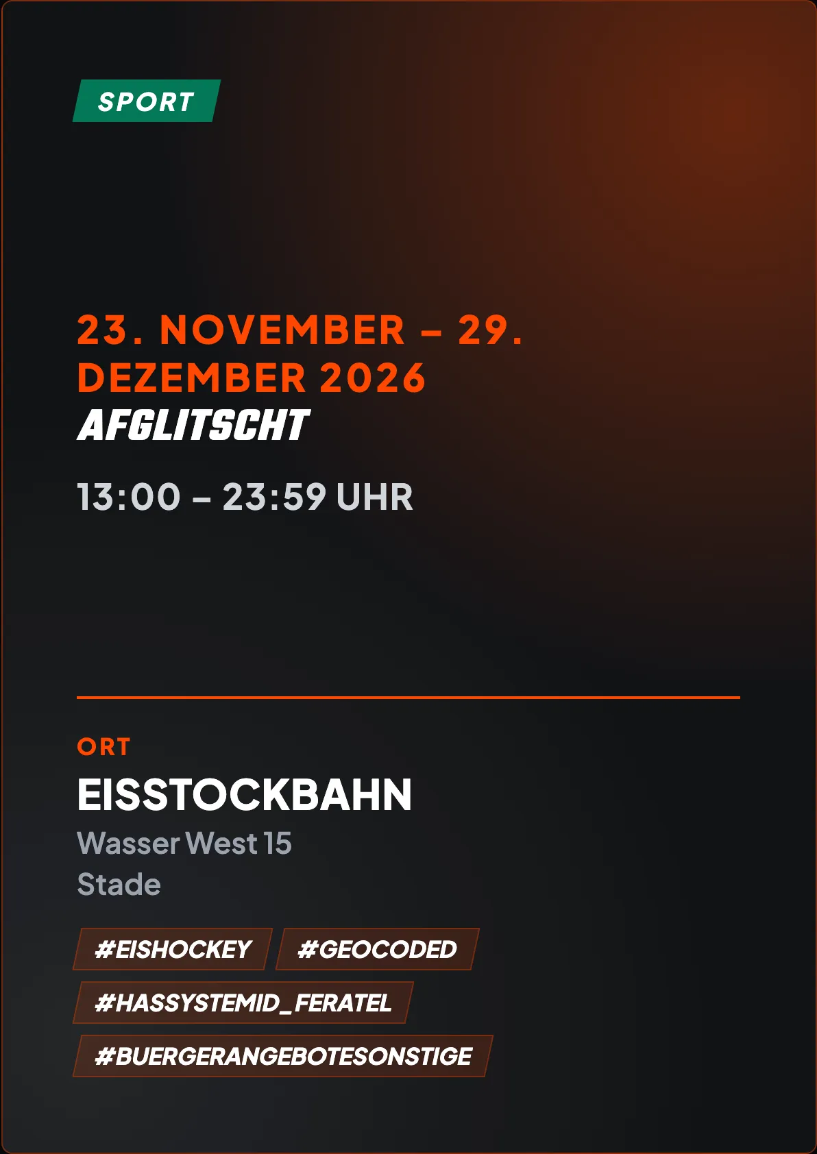 Veranstaltungsflyer