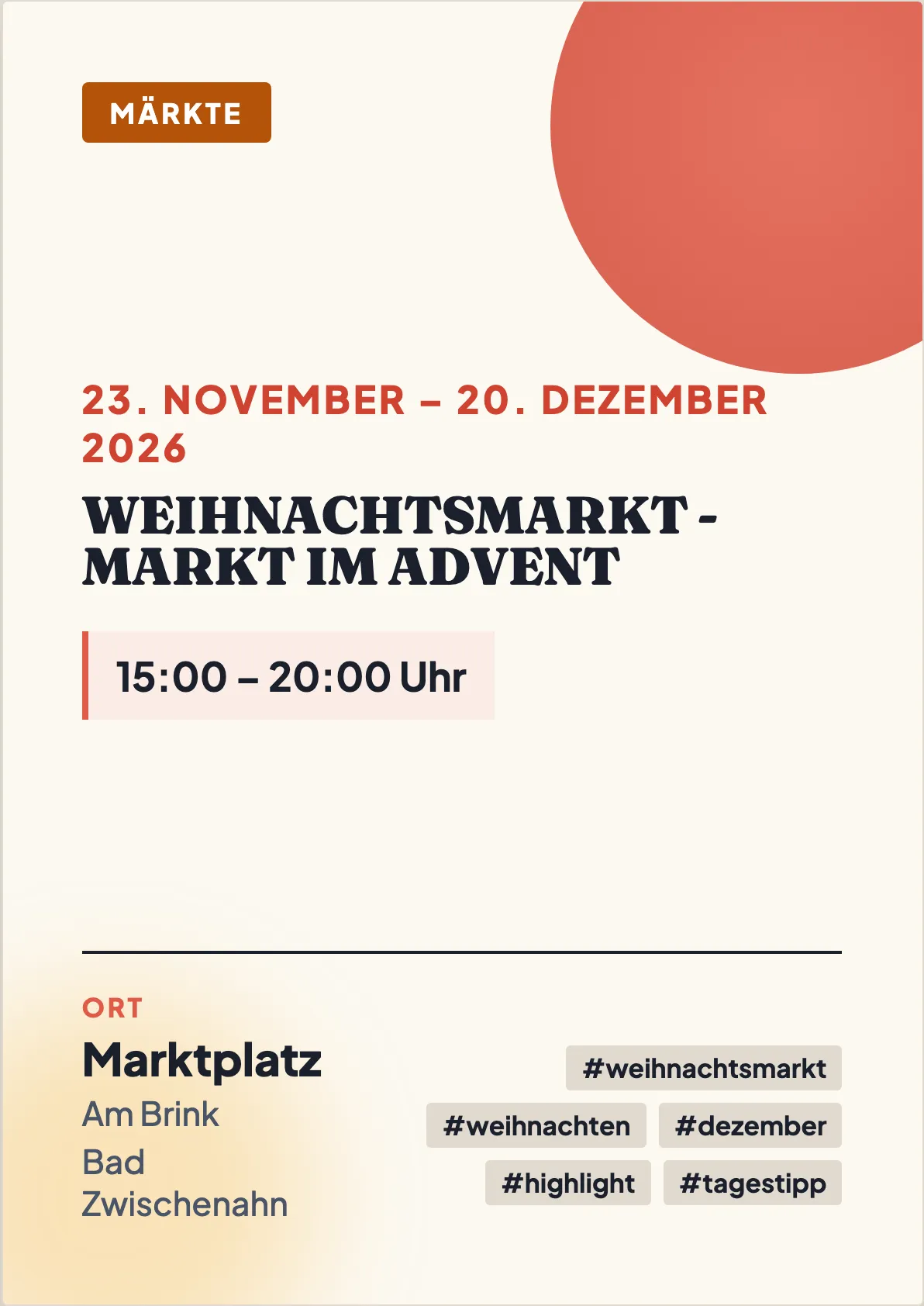 Veranstaltungsflyer