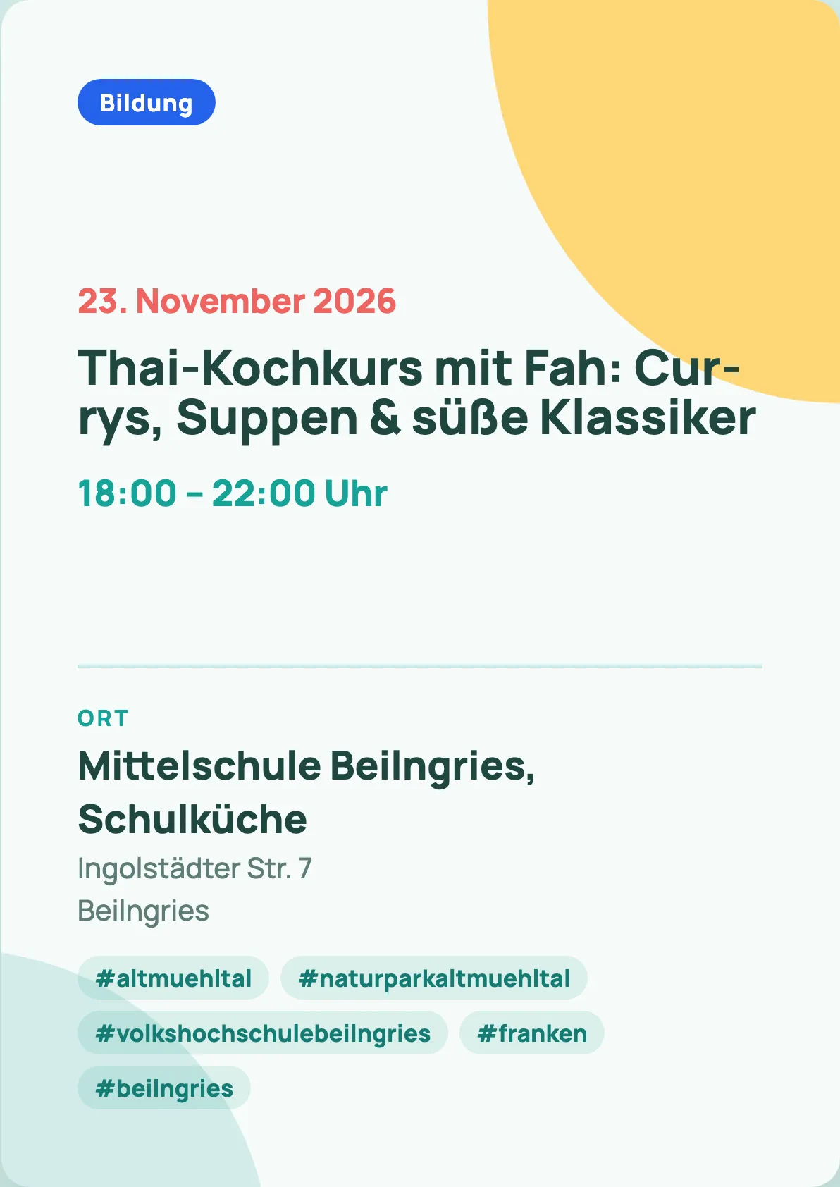 Veranstaltungsflyer