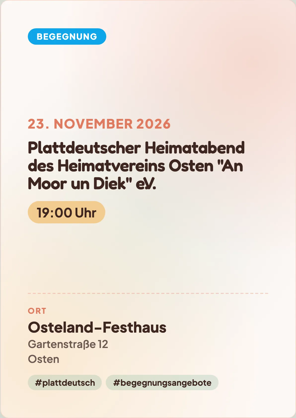 Veranstaltungsflyer