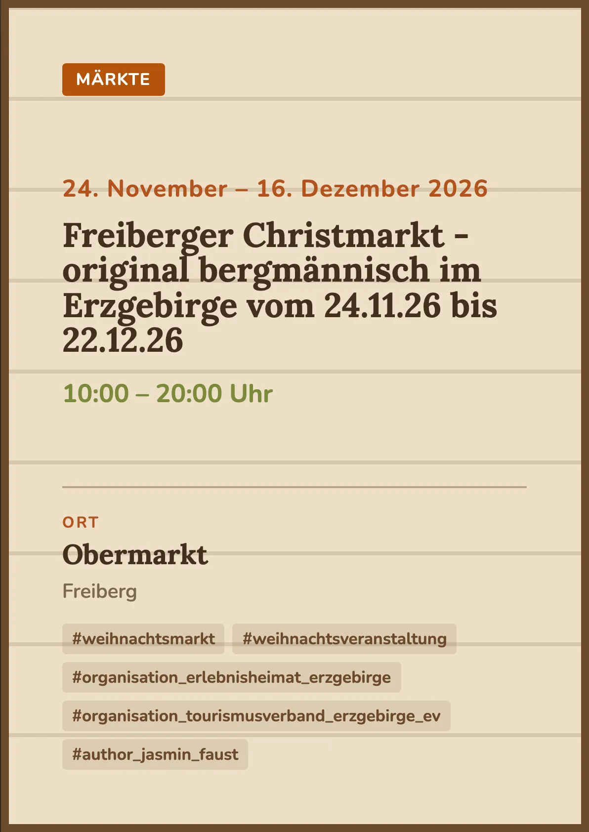 Veranstaltungsflyer