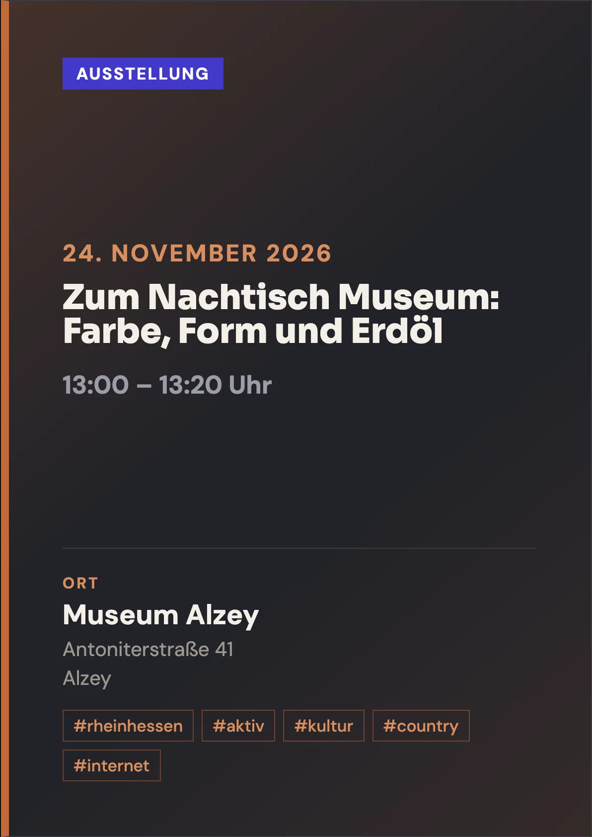 Veranstaltungsflyer