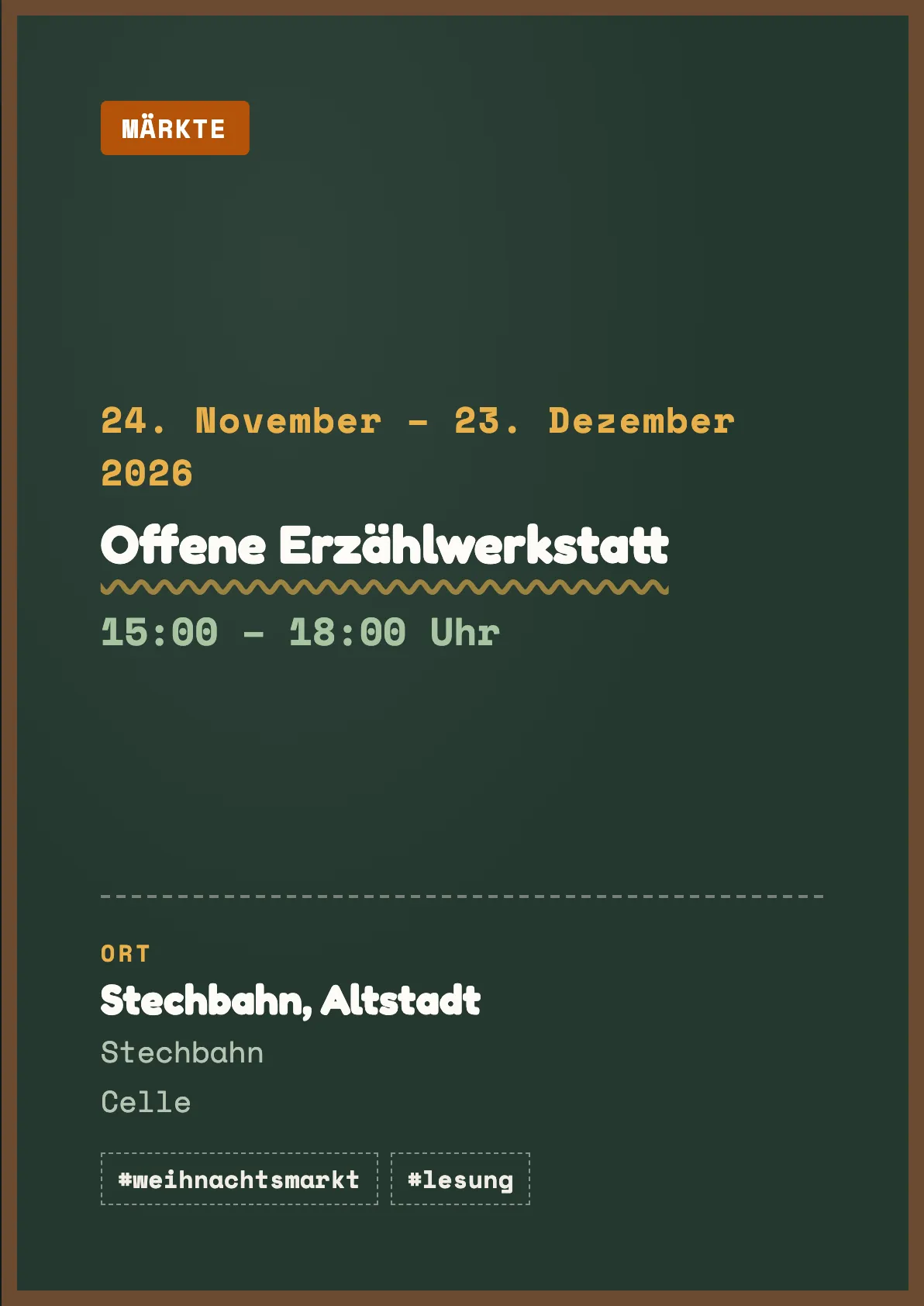 Veranstaltungsflyer