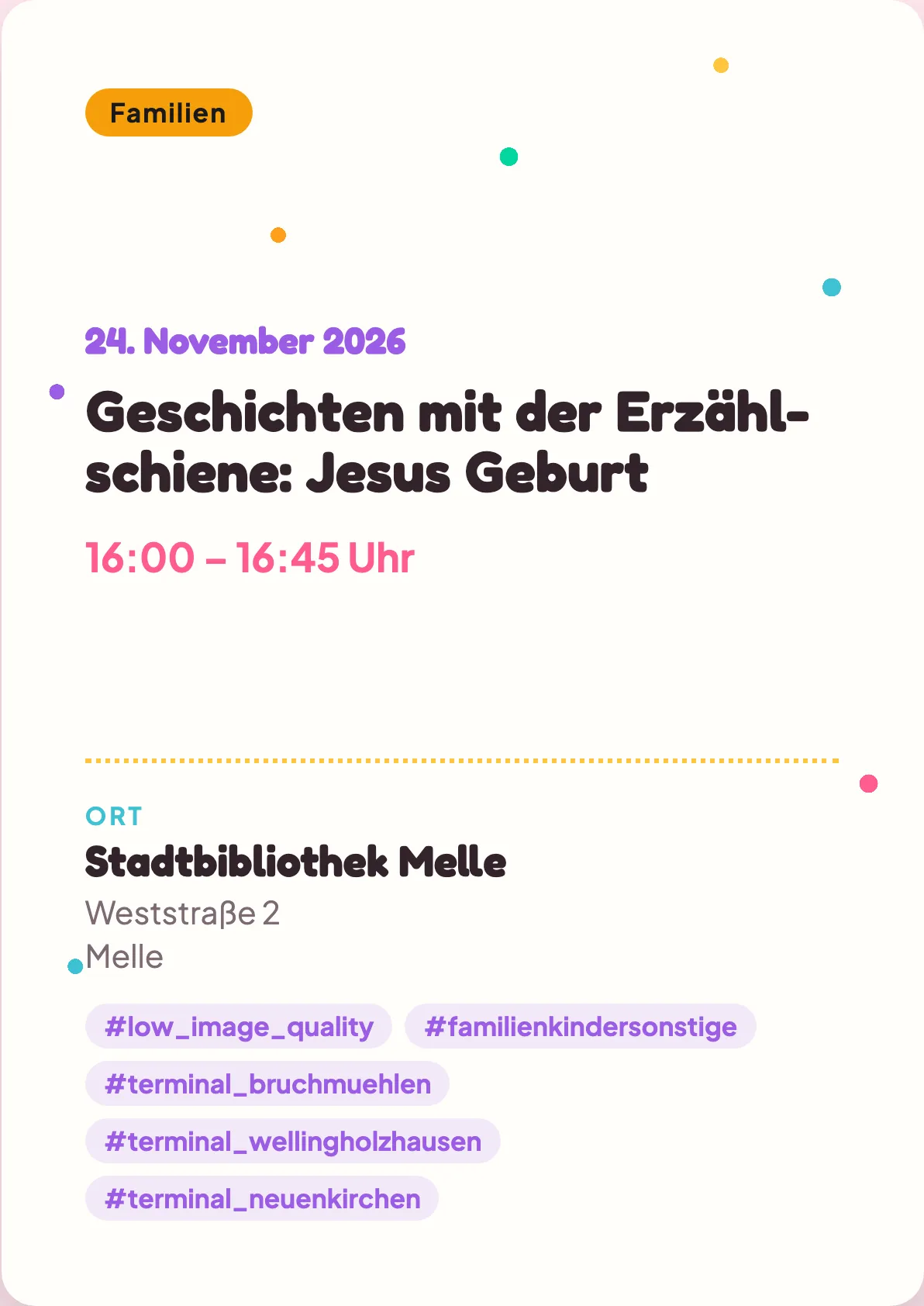 Veranstaltungsflyer