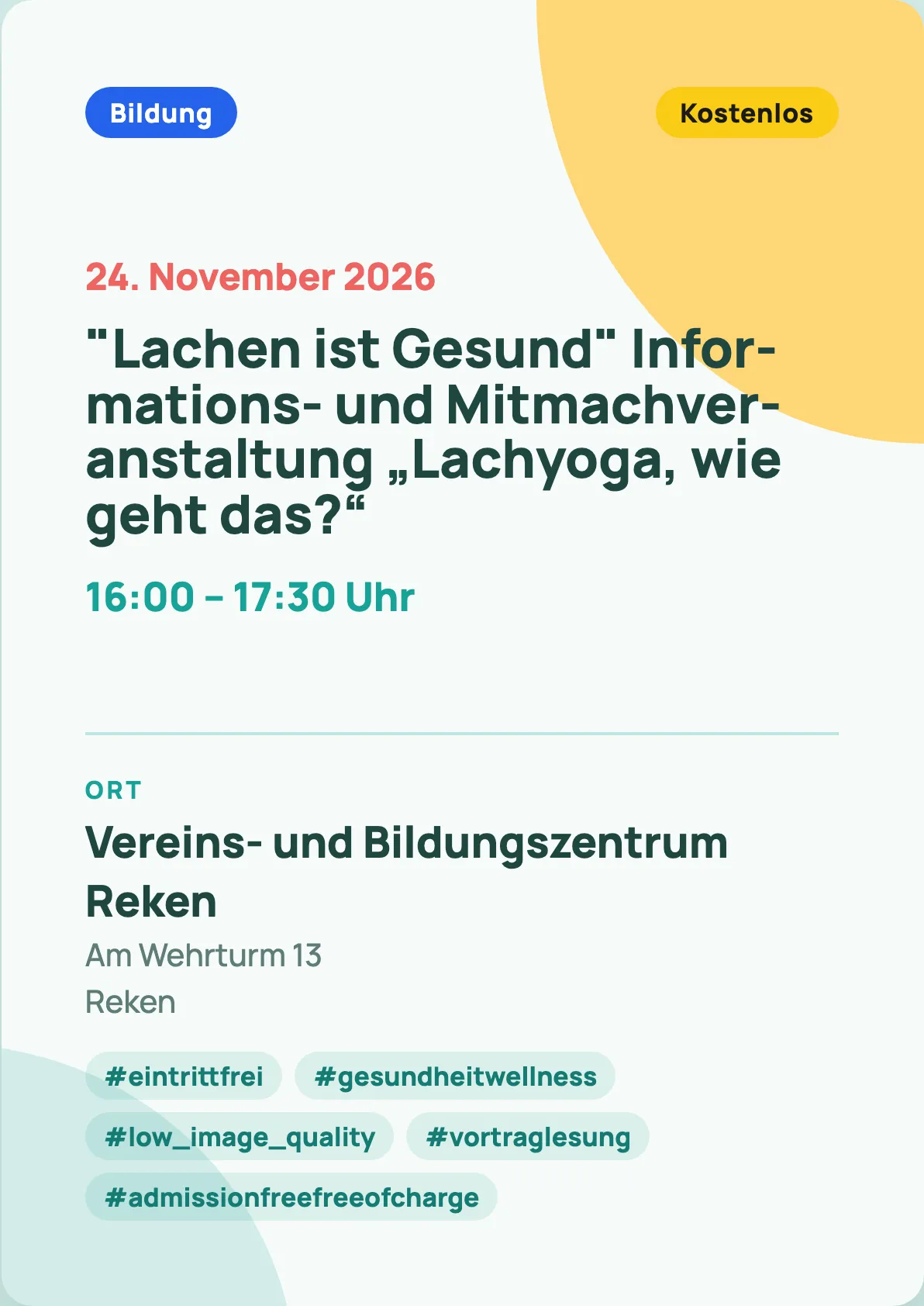 Veranstaltungsflyer