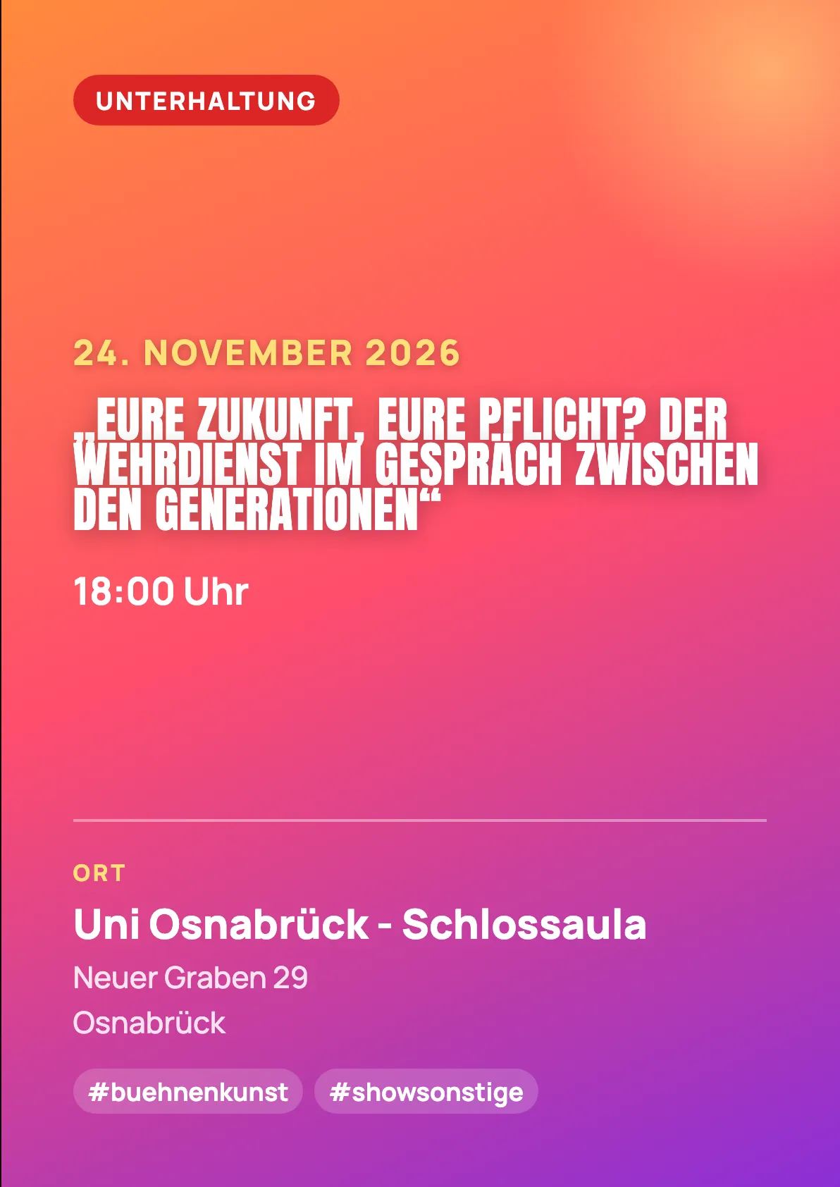 Veranstaltungsflyer