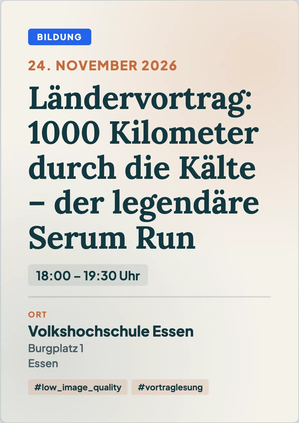 Veranstaltungsflyer