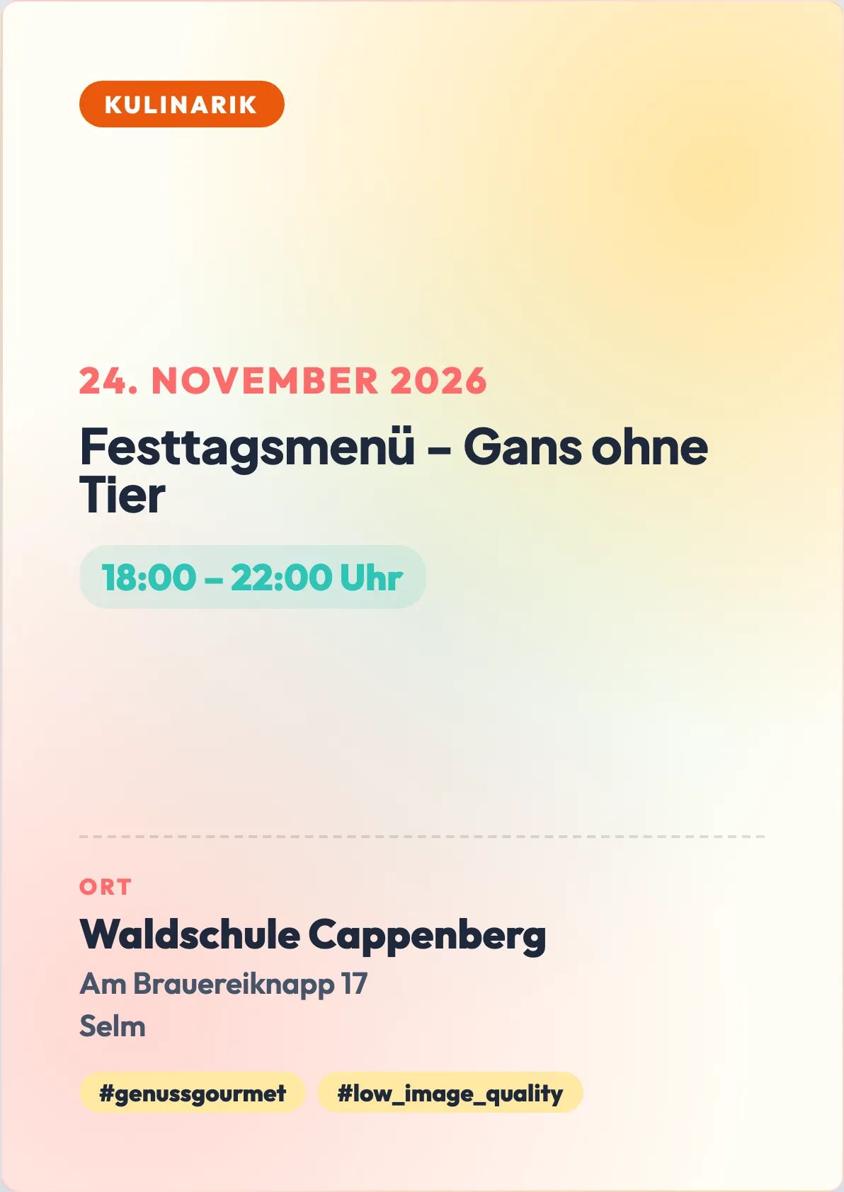 Veranstaltungsflyer