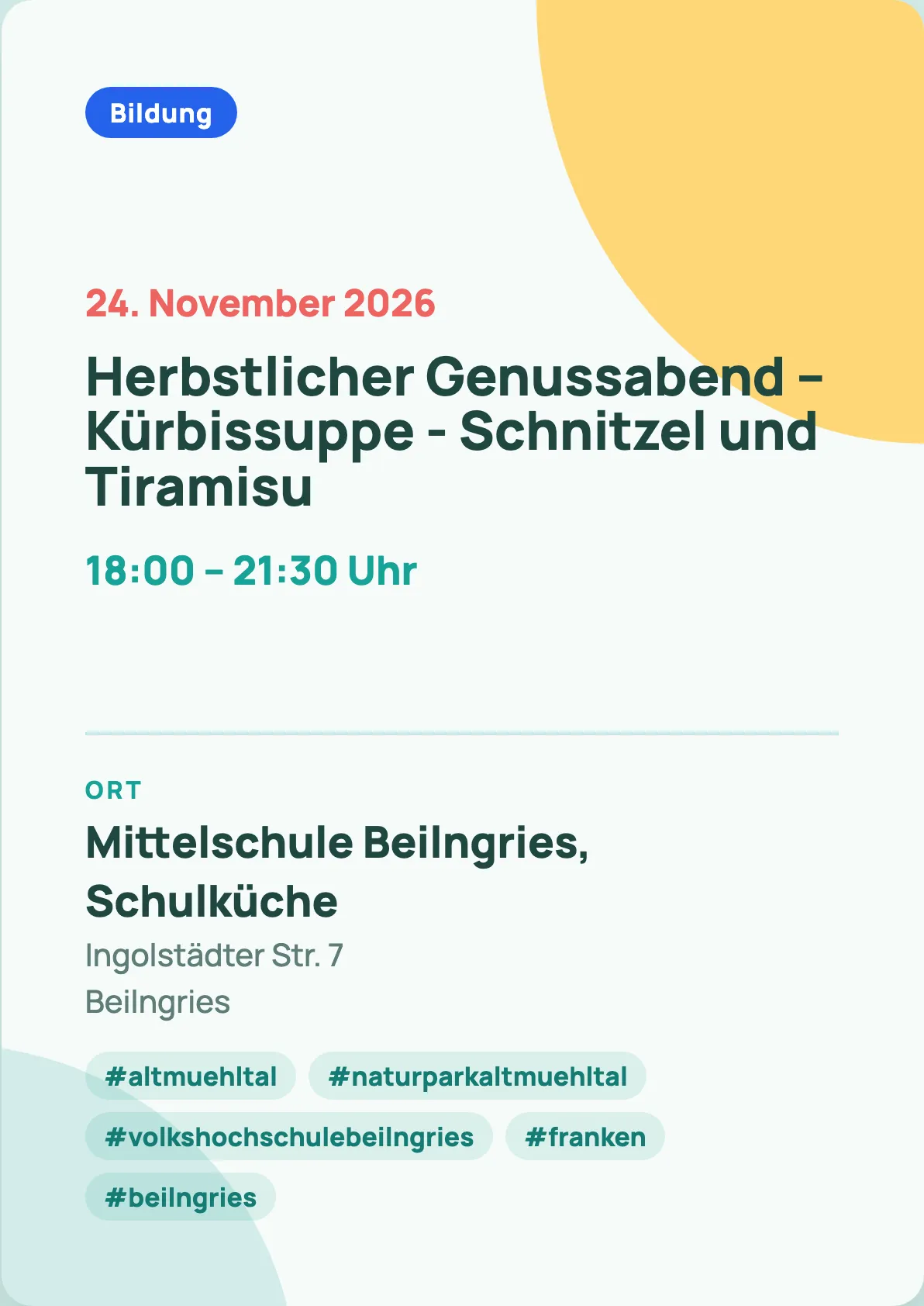 Veranstaltungsflyer