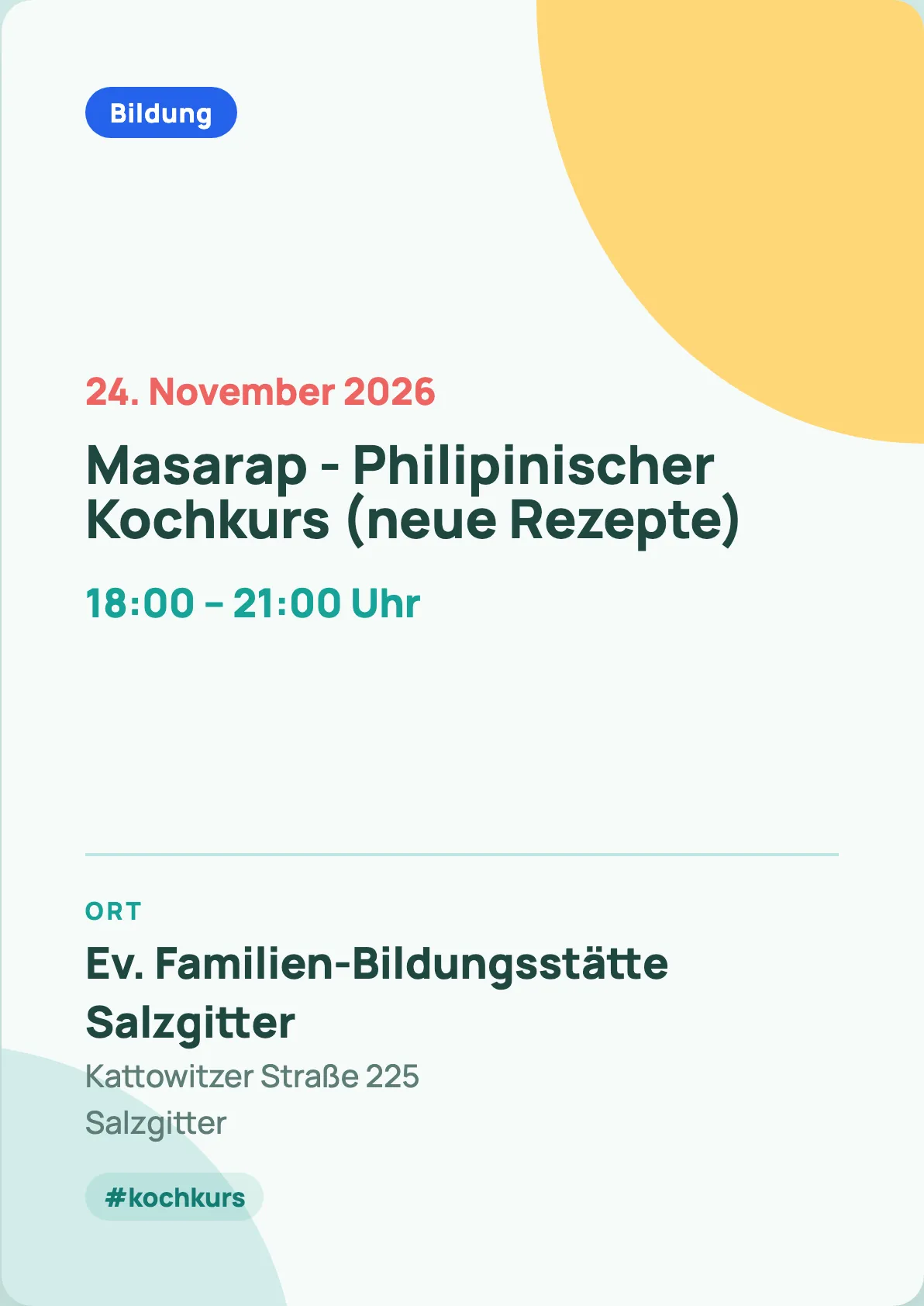 Veranstaltungsflyer