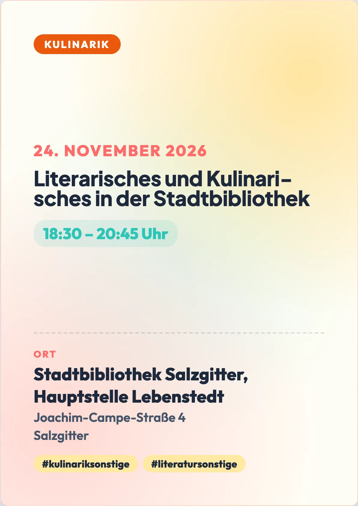 Veranstaltungsflyer