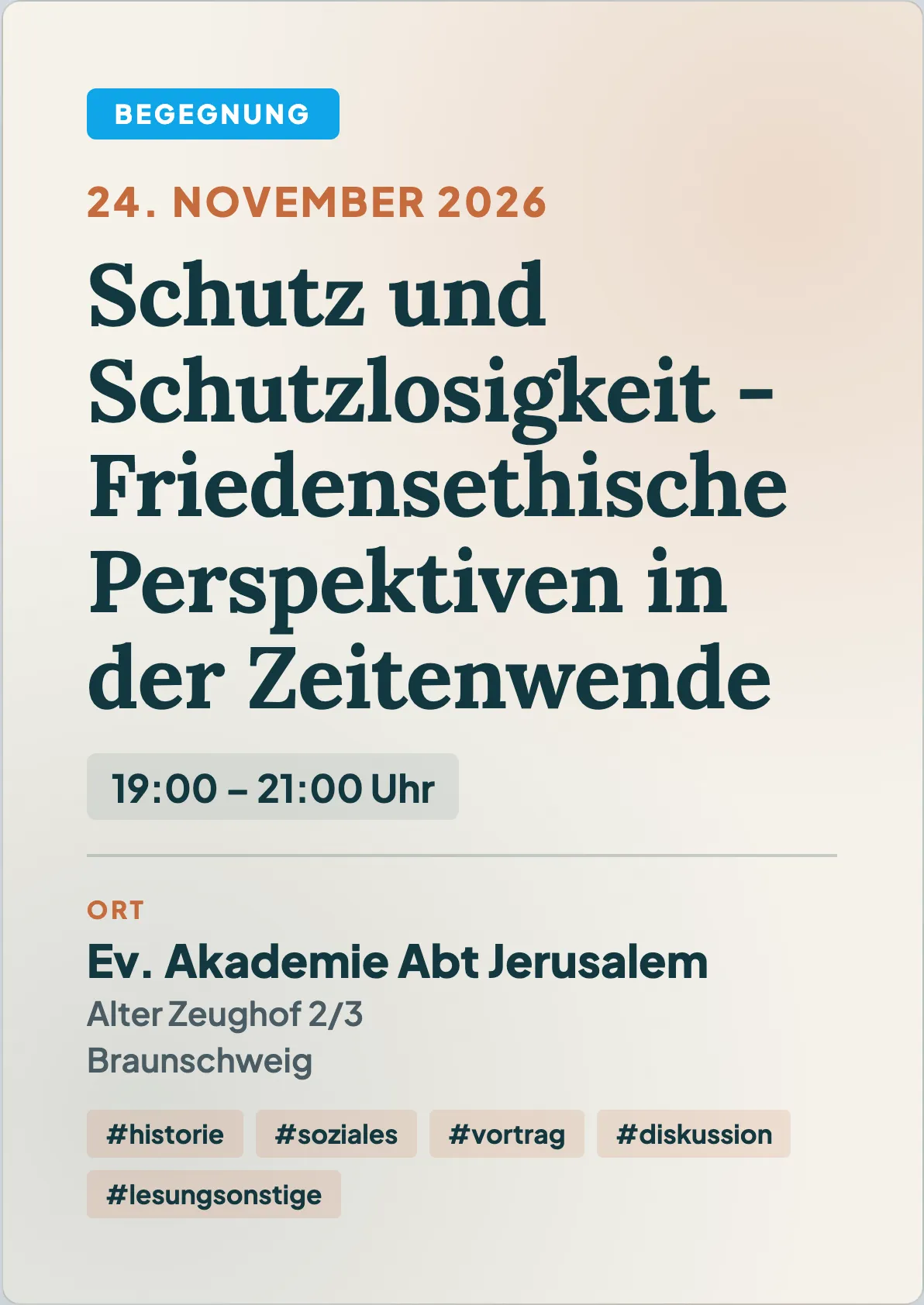 Veranstaltungsflyer