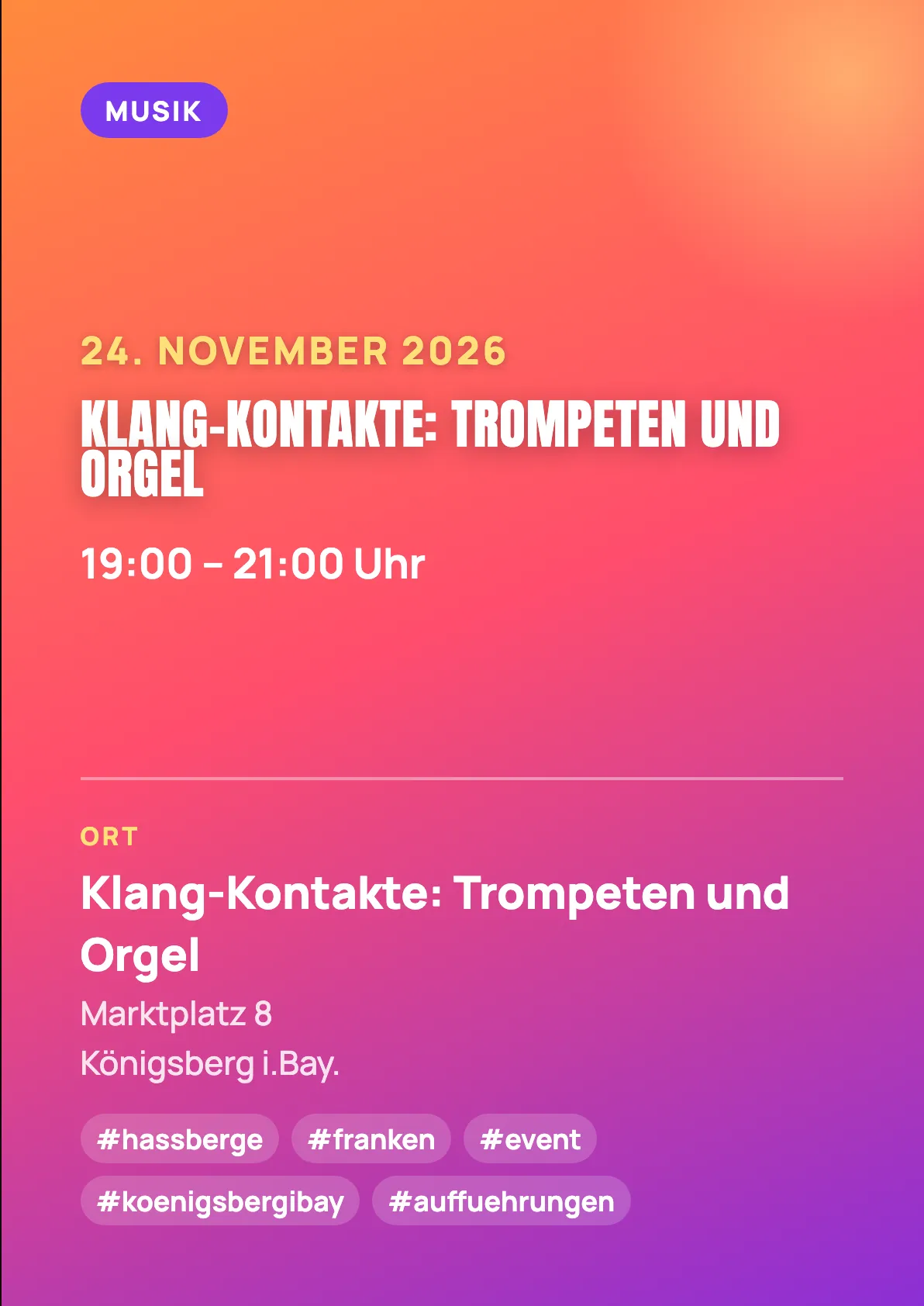 Veranstaltungsflyer
