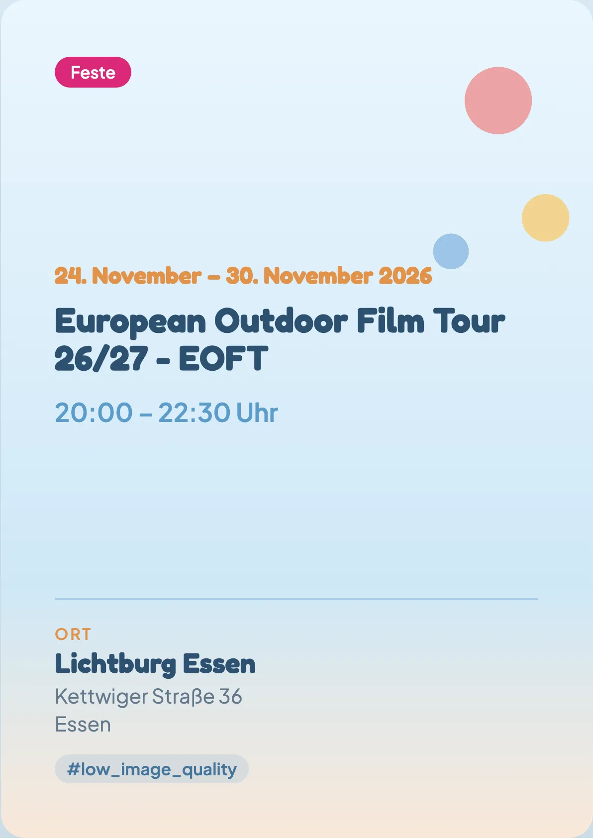 Veranstaltungsflyer